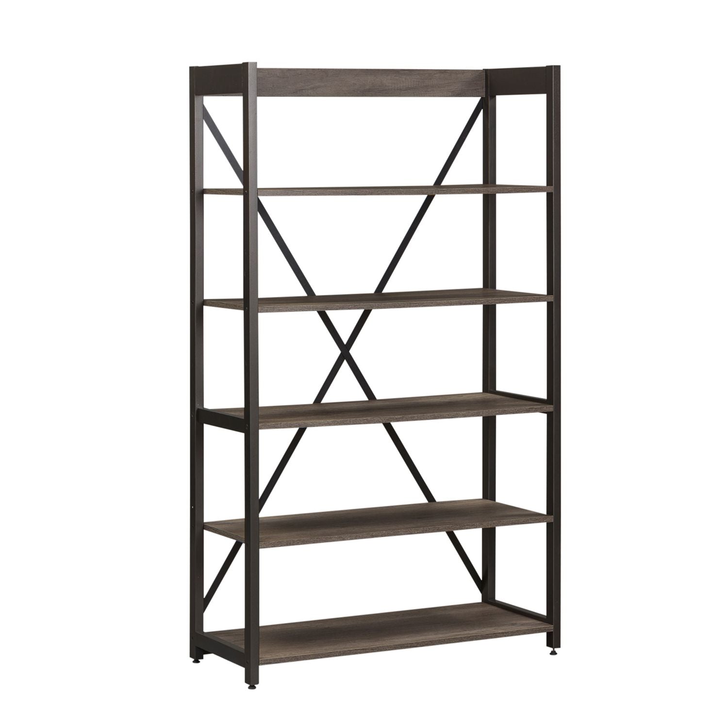 Tanners Creek Bookcase in Greystone - Luxury Home Furniture (MI)