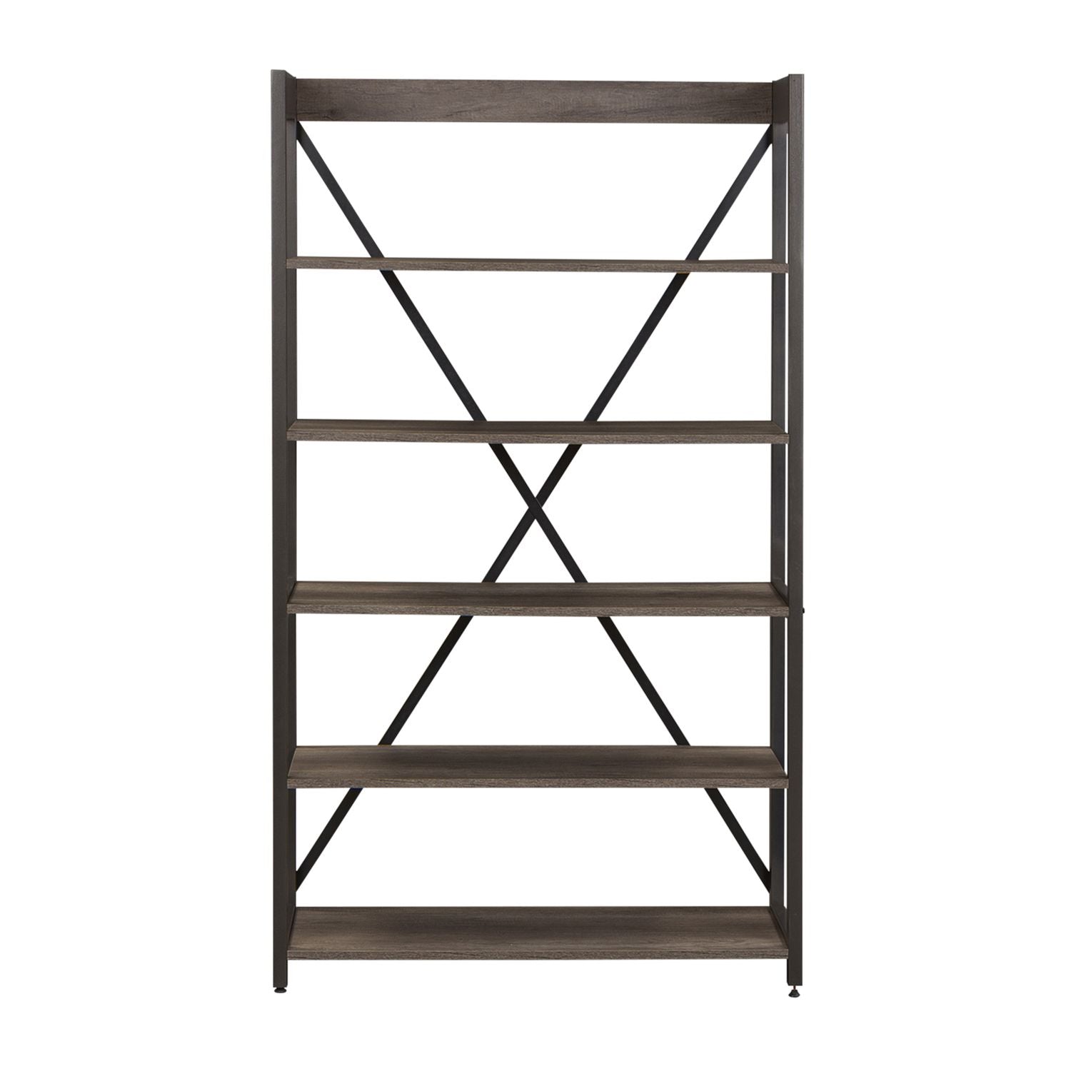 Tanners Creek Bookcase in Greystone - Luxury Home Furniture (MI)