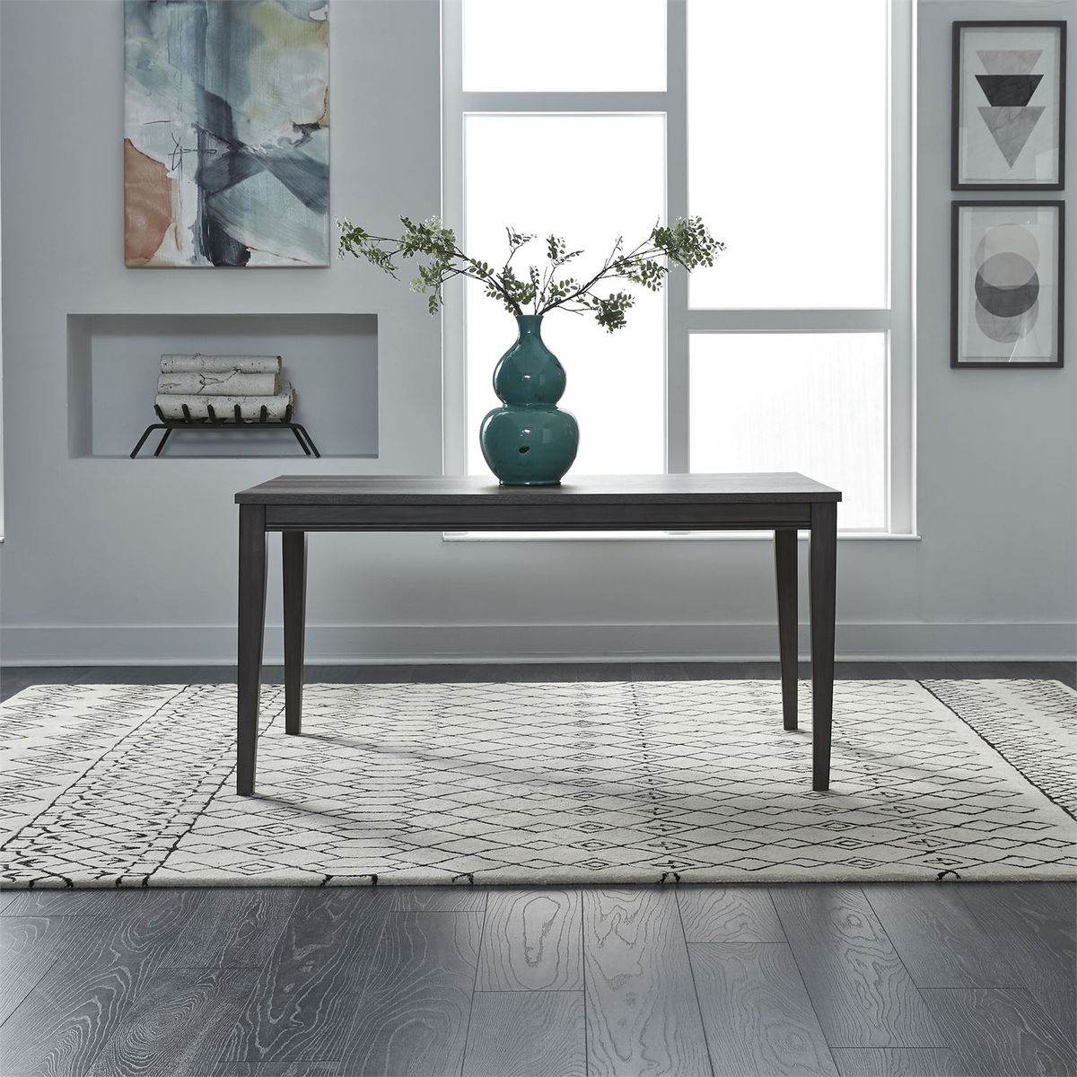 Liberty Furniture Tanners Creek Rectangular Leg Dining Table in Greystone - Luxury Home Furniture (MI)
