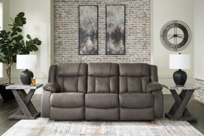 First Base Reclining Sofa - Luxury Home Furniture (MI)
