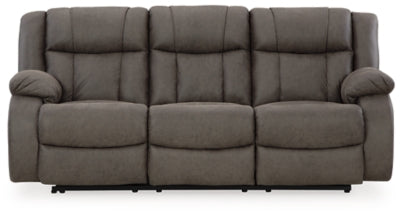 First Base Reclining Sofa - Luxury Home Furniture (MI)
