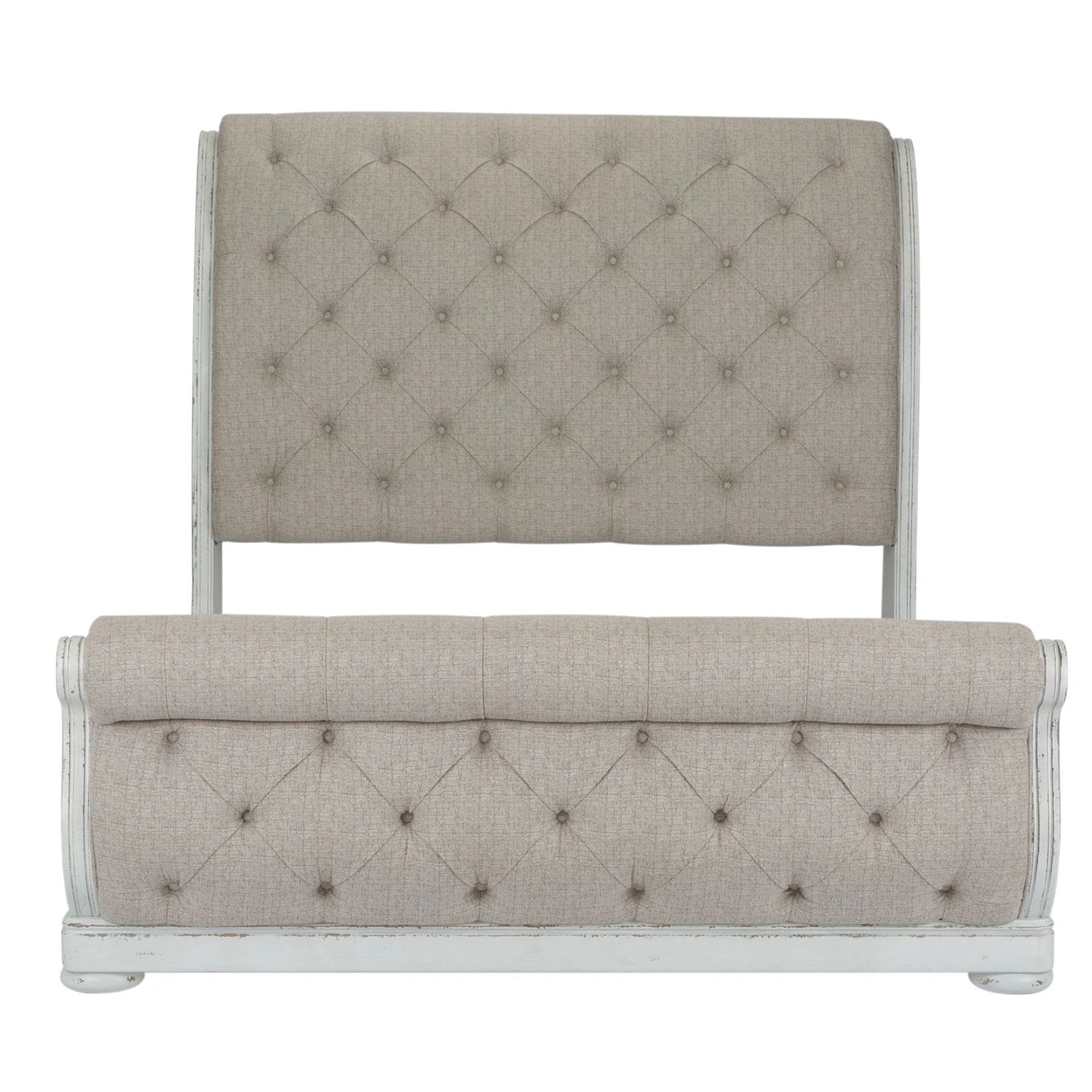 Abbey Park King California Sleigh Bed, Dresser & Mirror, Night Stand image