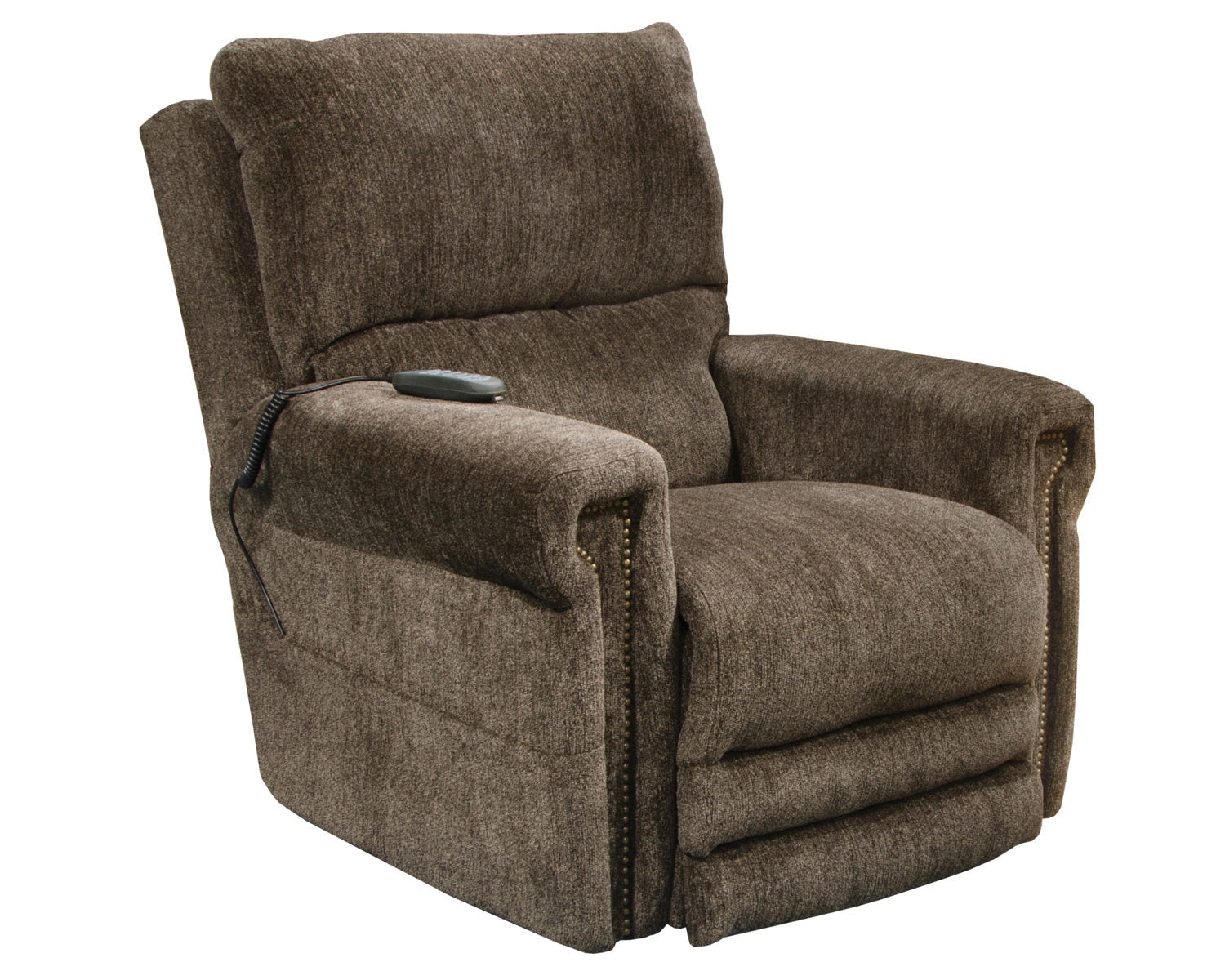 Catnapper Warner Power Headrest w/Lumbar Power Lay Flat Recliner in Tiger`s 764862