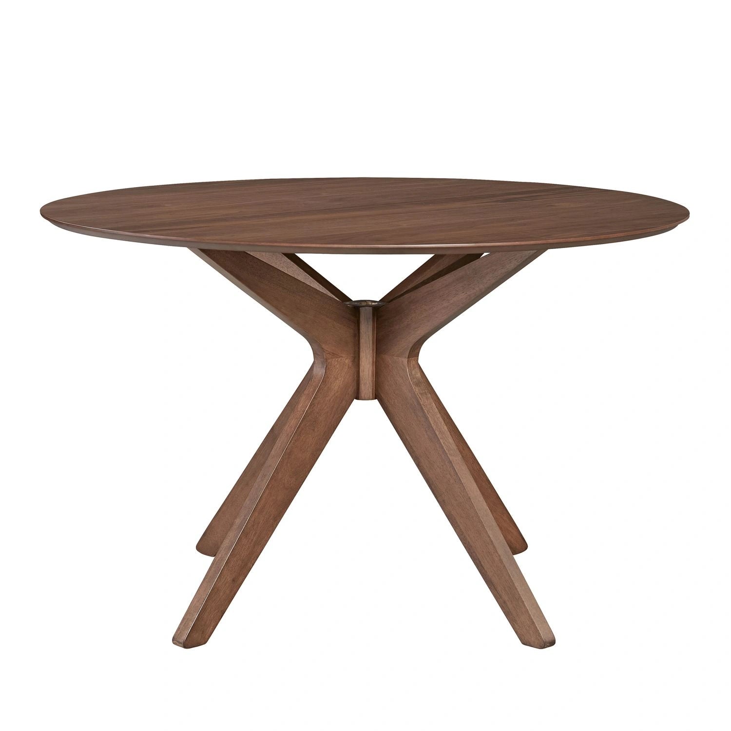 Space Saver Round Pedestal Table in Satin Walnut image