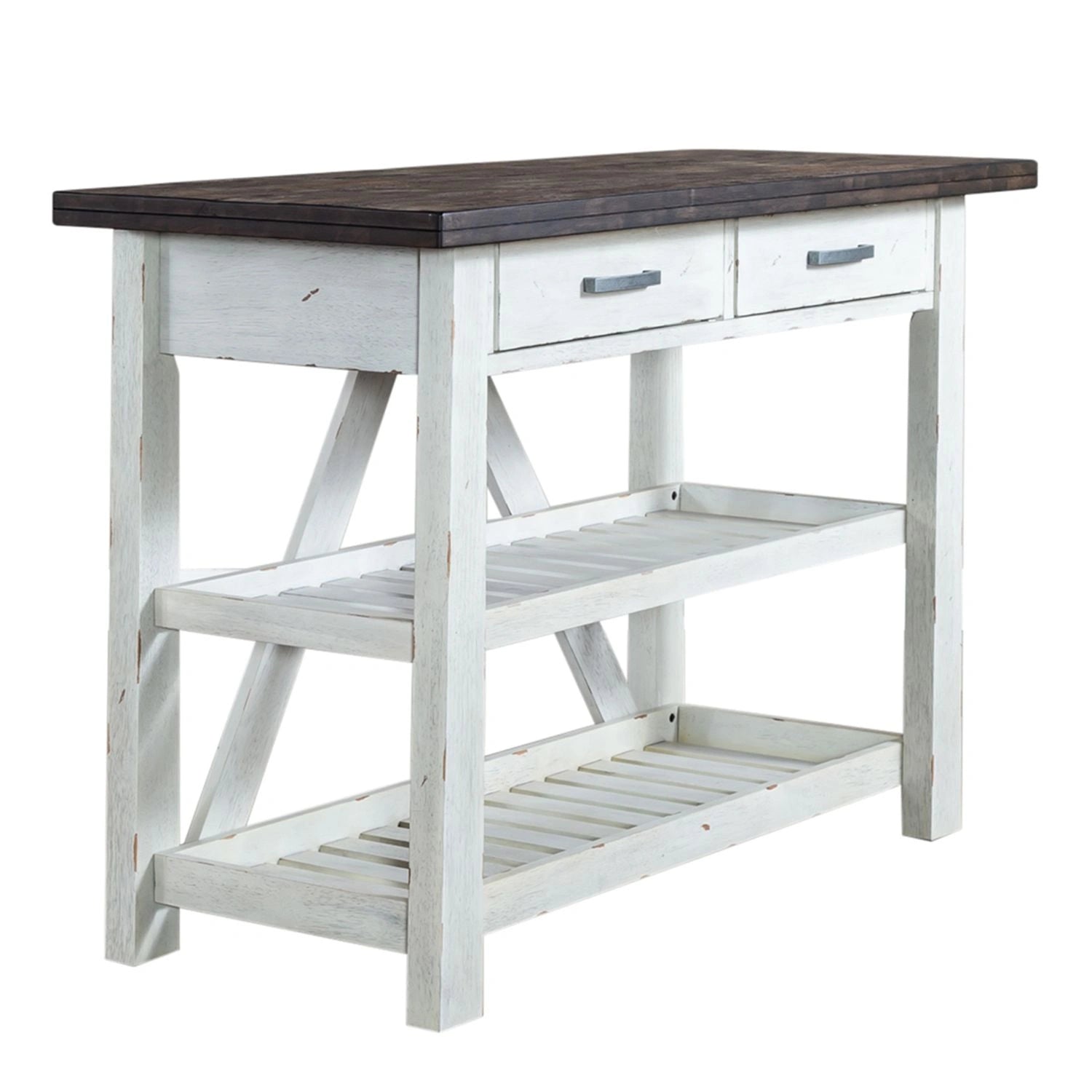 Farmhouse Server in White/Oak image