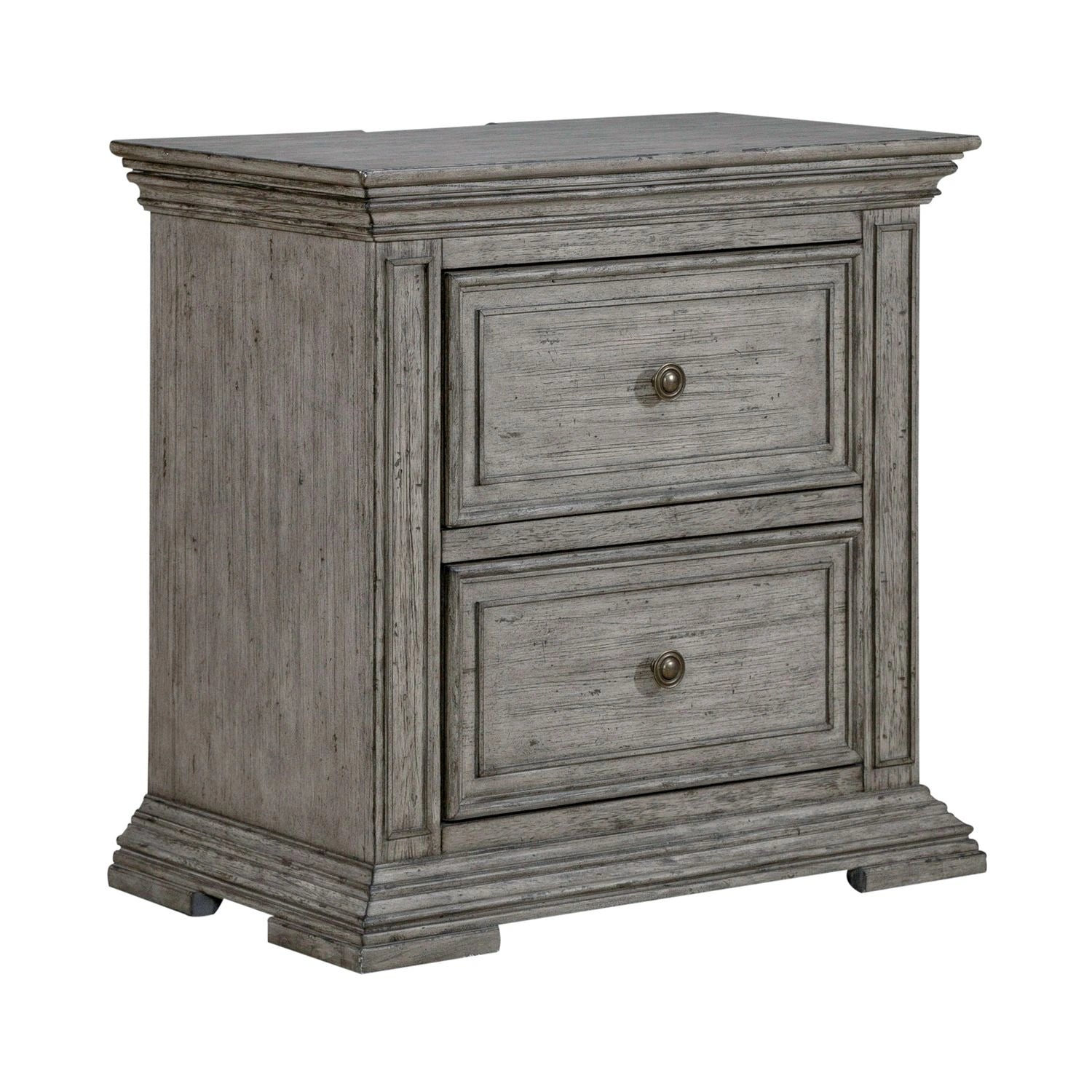 Big Valley 2 Drawer Night Stand w/ Charging Station image