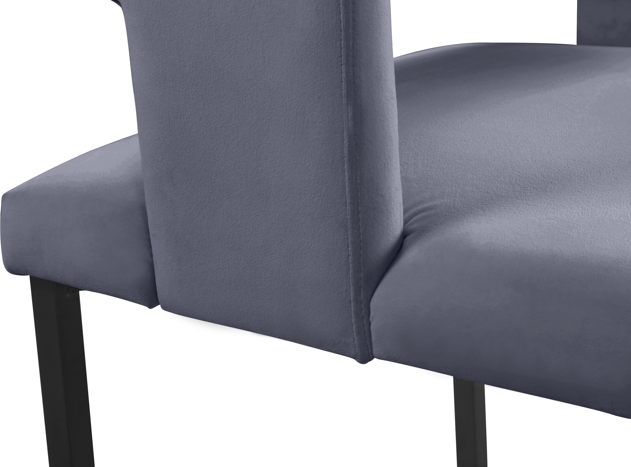 Caleb Grey Velvet Dining Chair