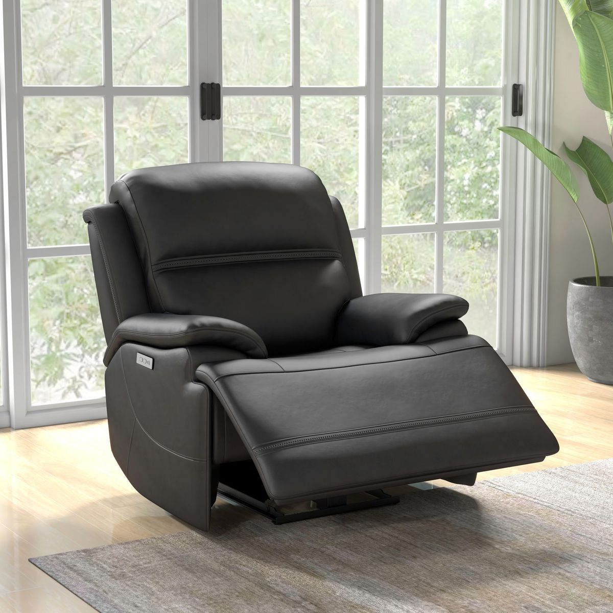 Liberty Furniture Bentley SG Recliner P2 & ZG in Graphite - Luxury Home Furniture (MI)