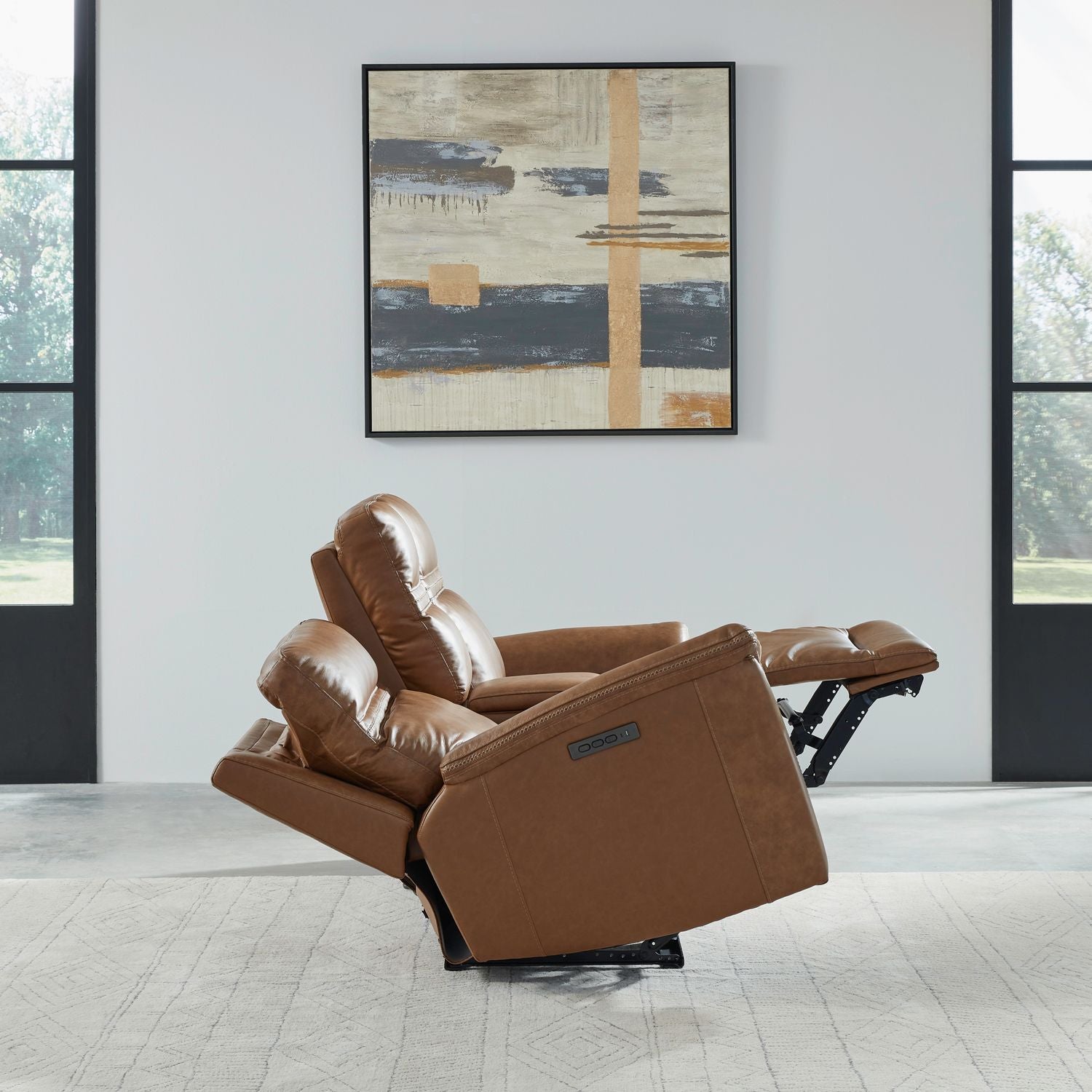 Cooper Loveseat w/Console P3 & ZG in Camel image