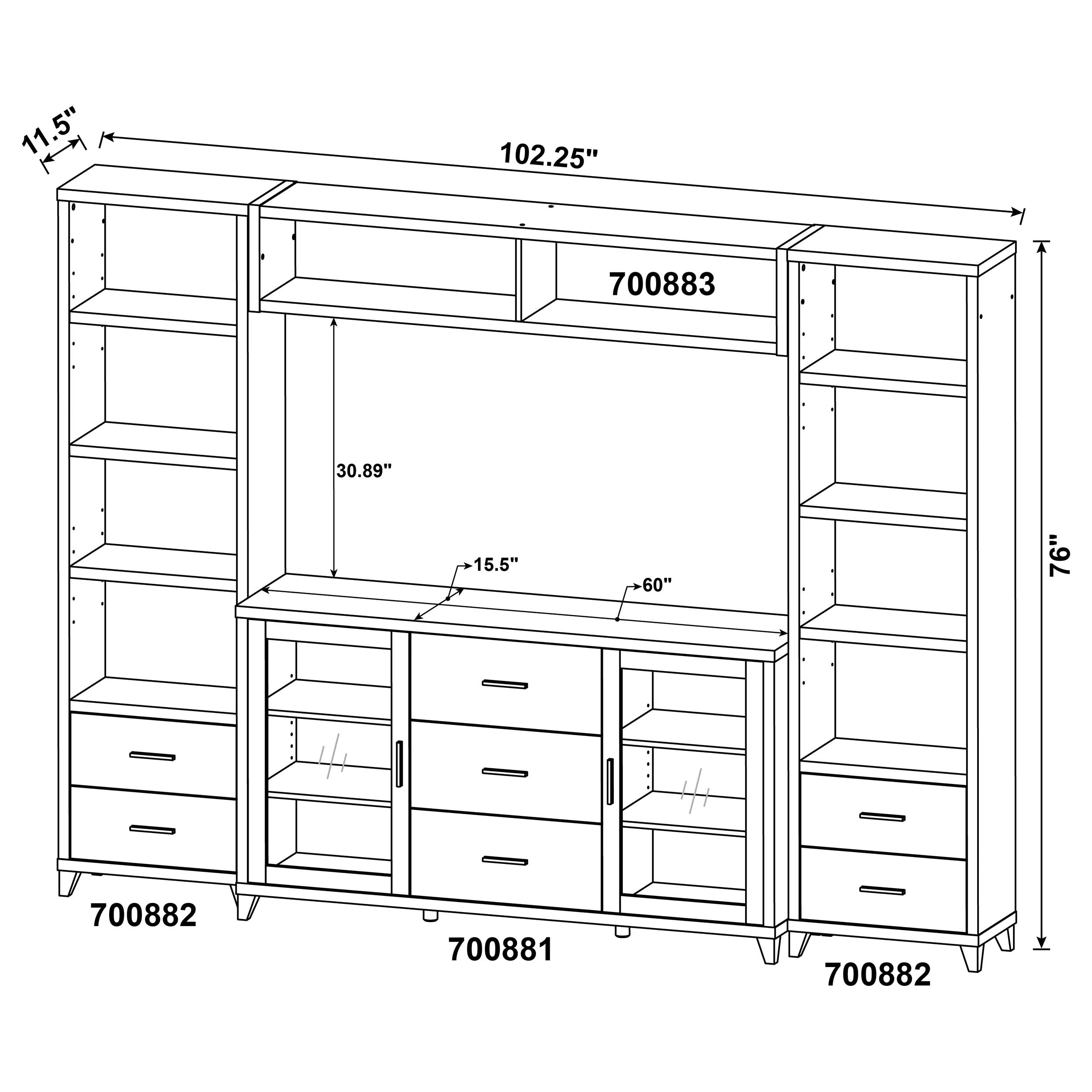 Lewes Entertainment Center - Luxury Home Furniture (MI)