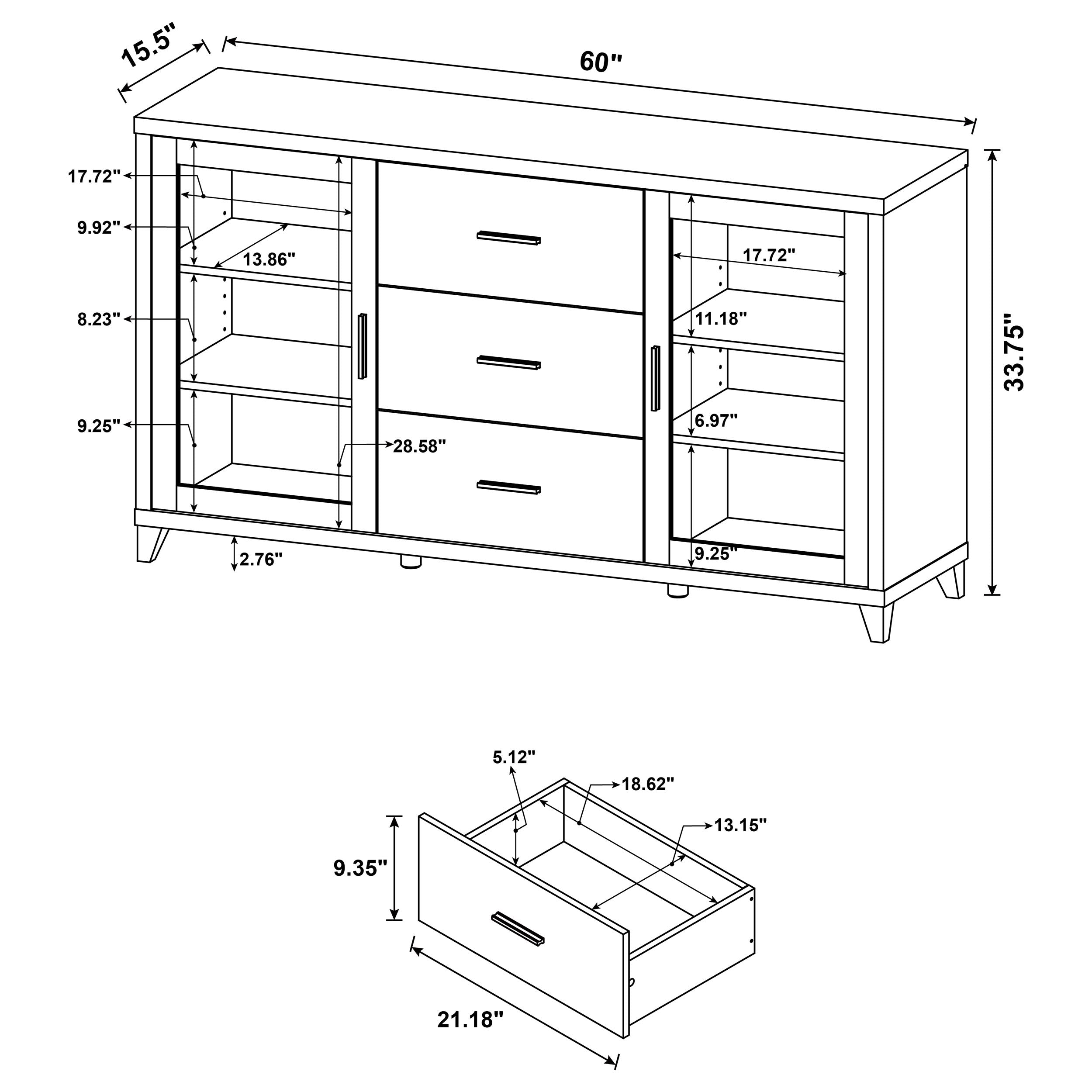 Lewes TV Stand - Luxury Home Furniture (MI)
