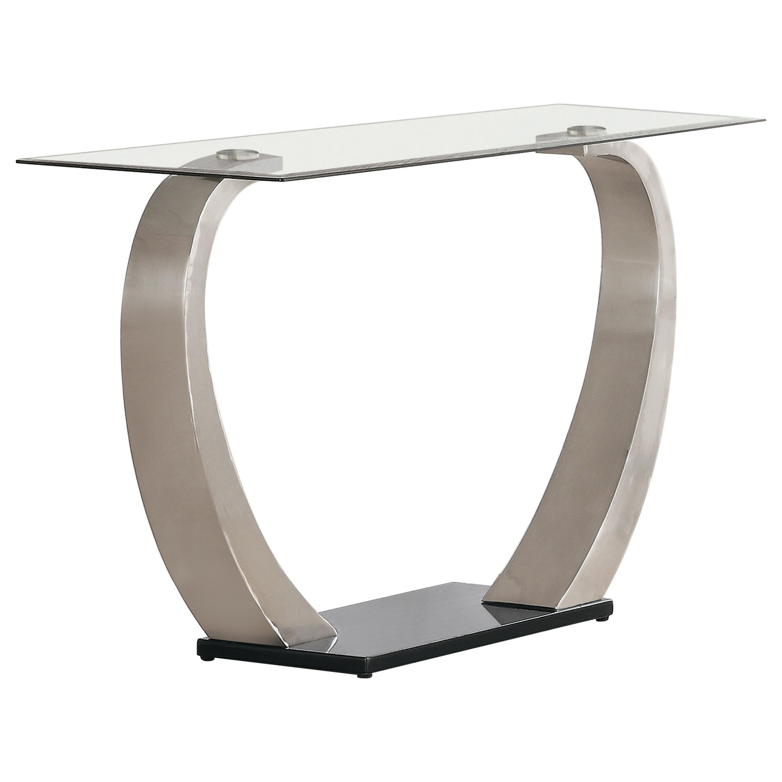 Pruitt Rectangular Sofa Table Satin - Luxury Home Furniture (MI)