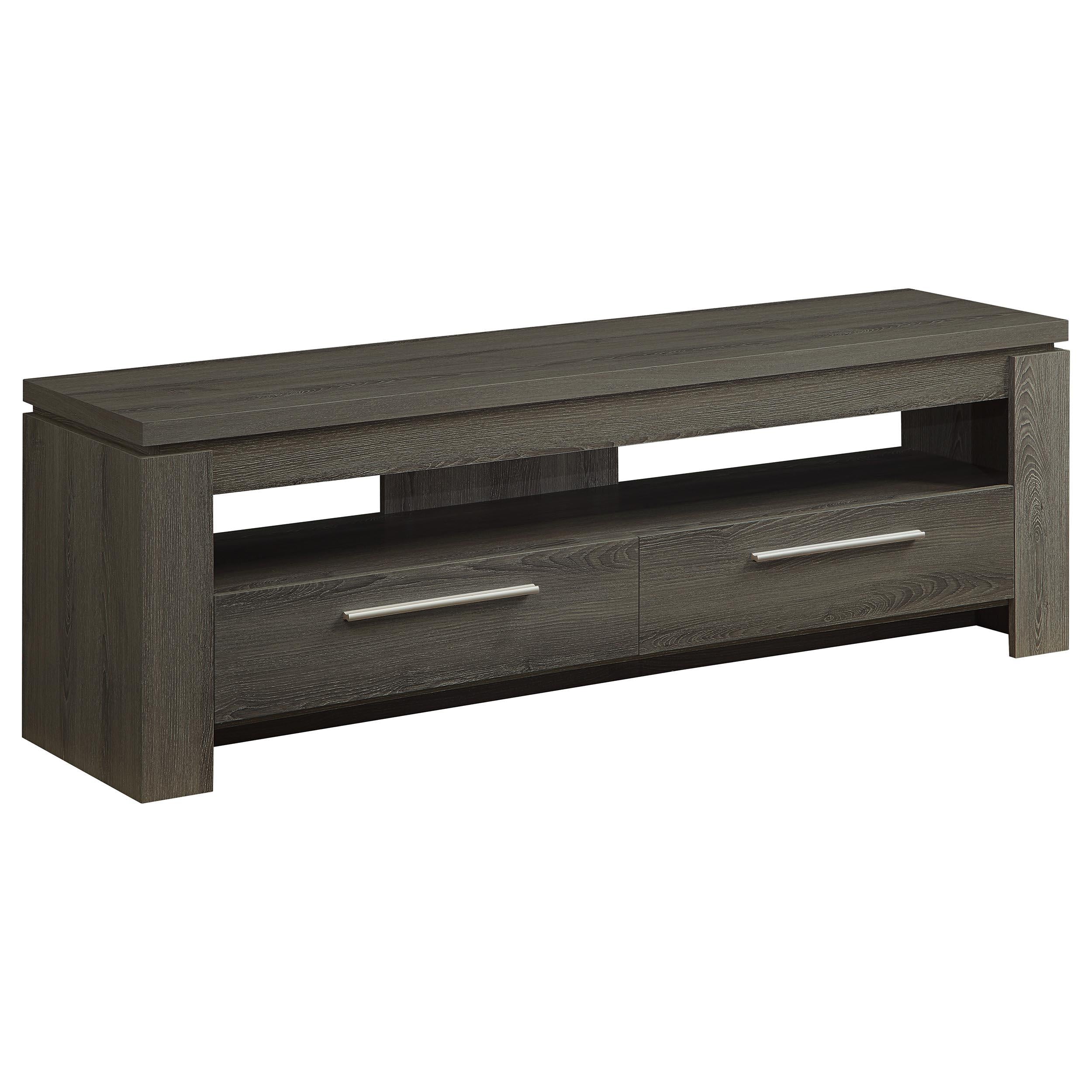 Elkton 2-drawer TV Console Weathered Grey - Luxury Home Furniture (MI)