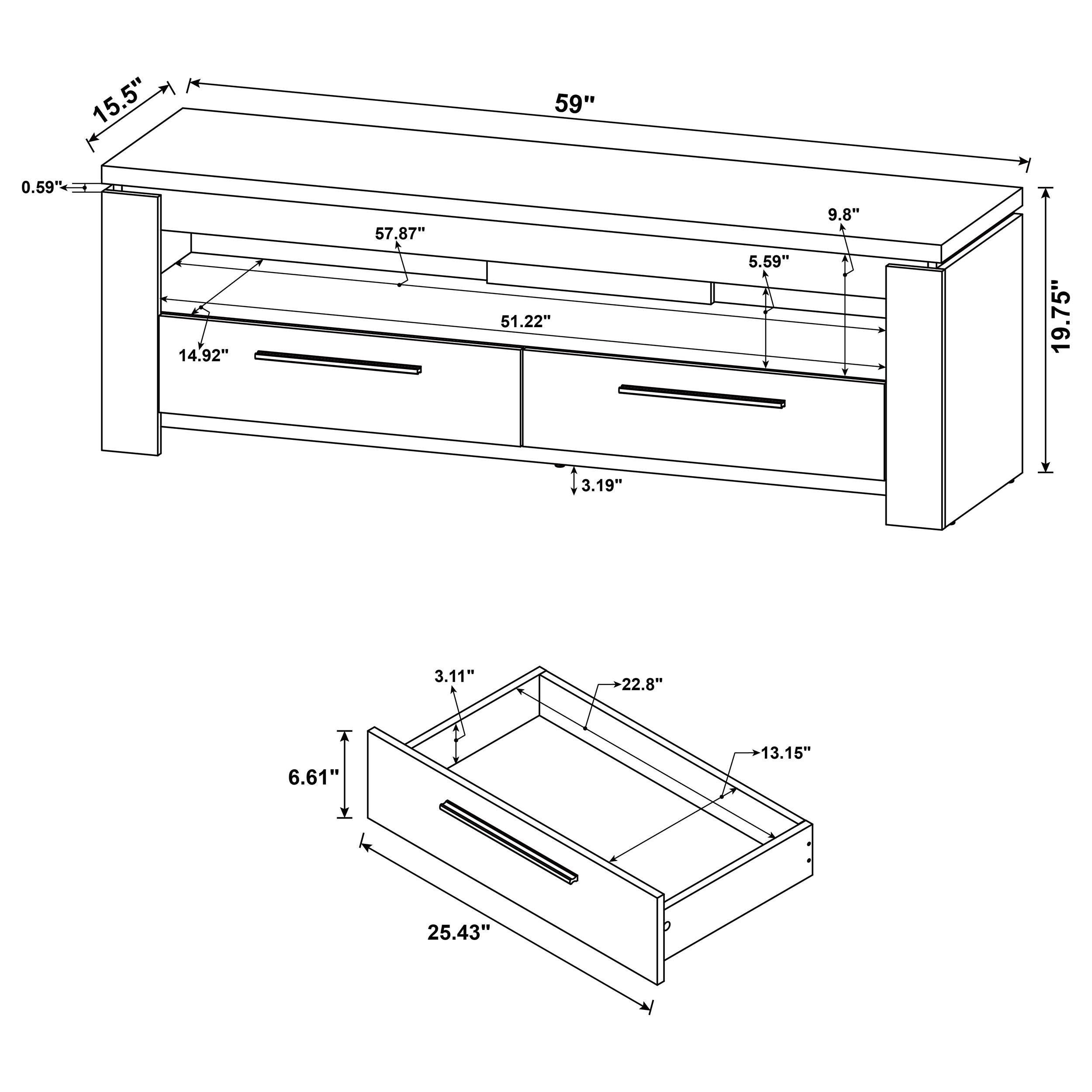 Elkton TV Stand - Luxury Home Furniture (MI)