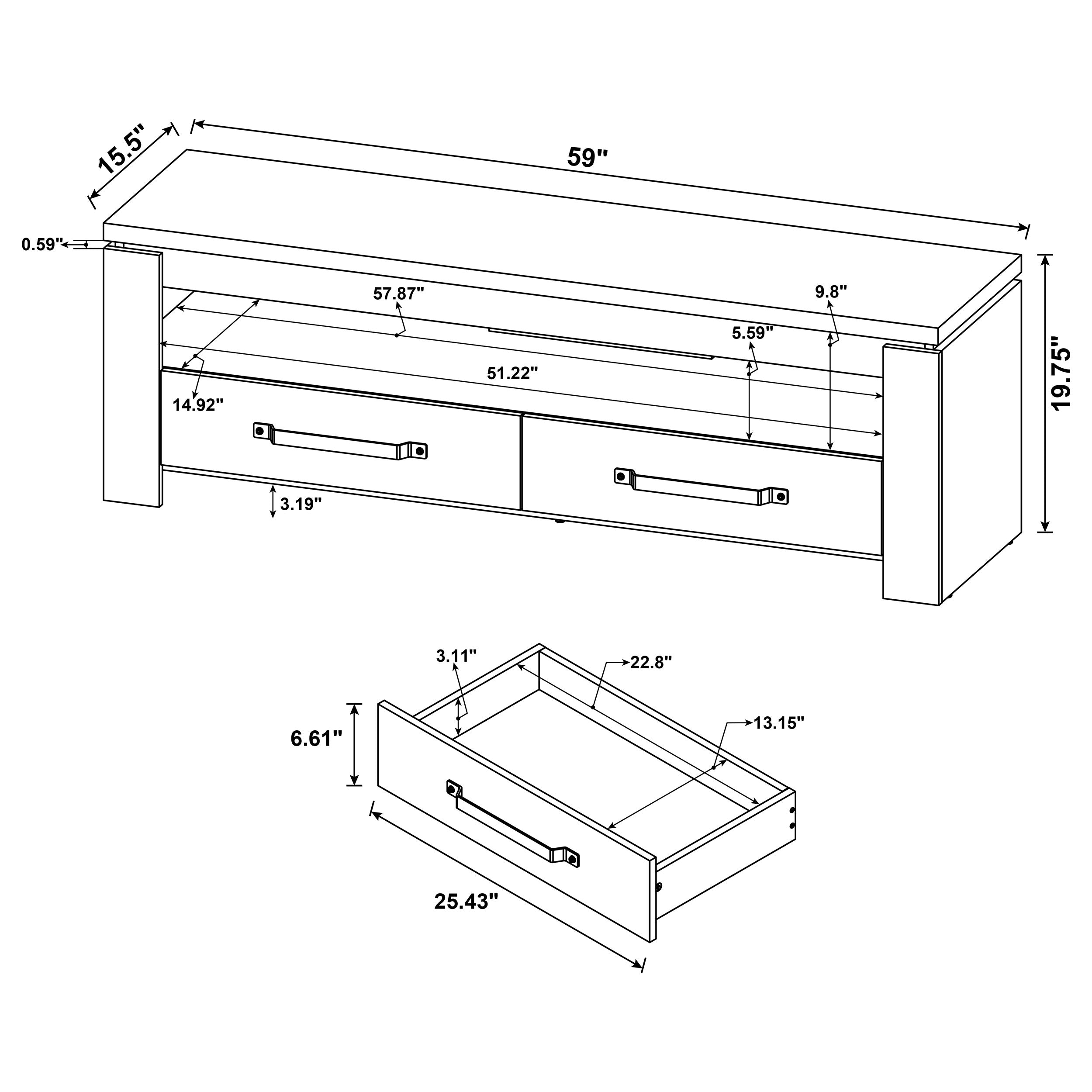 Elkton TV Stand - Luxury Home Furniture (MI)