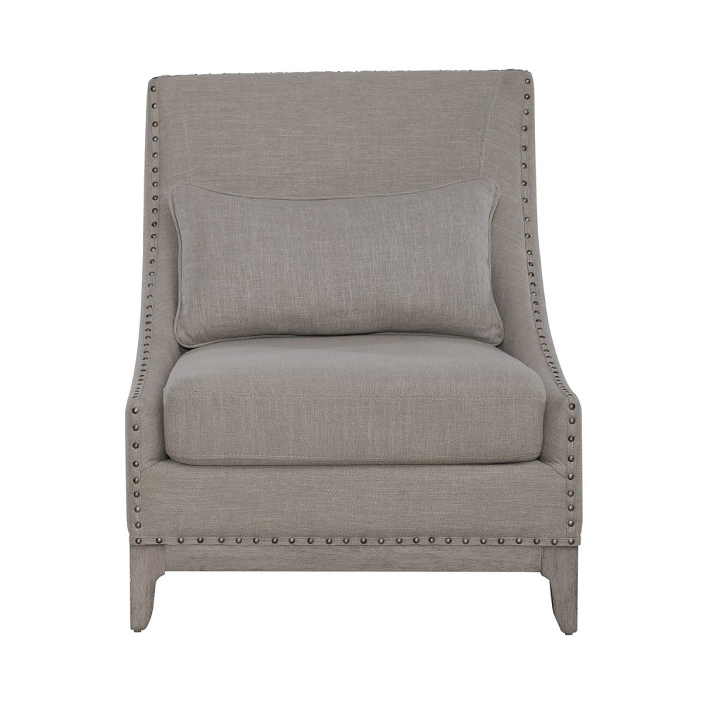 Liberty Furniture Harlequin Upholstered Accent Chair in Weathered Linen - Luxury Home Furniture (MI)