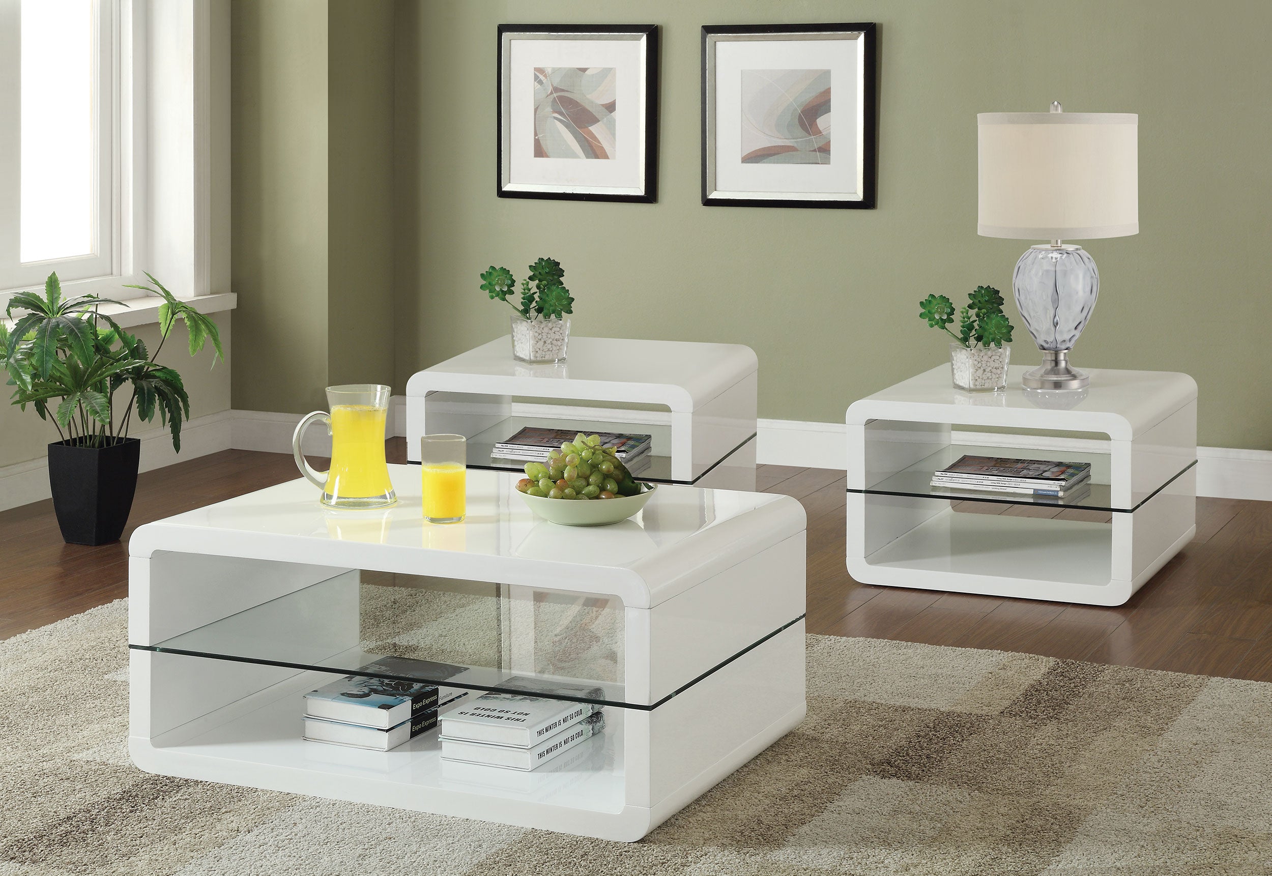 Elana Coffee Table Sets - Luxury Home Furniture (MI)