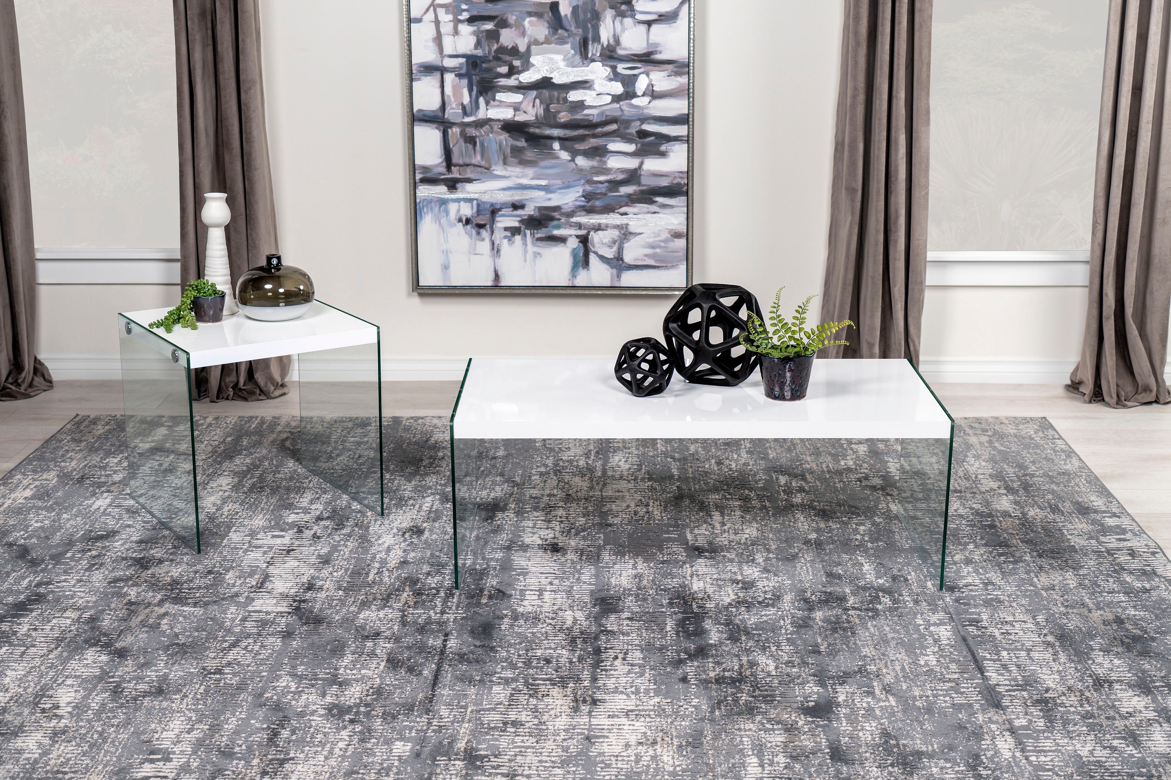 Opal Coffee Table Sets - Luxury Home Furniture (MI)