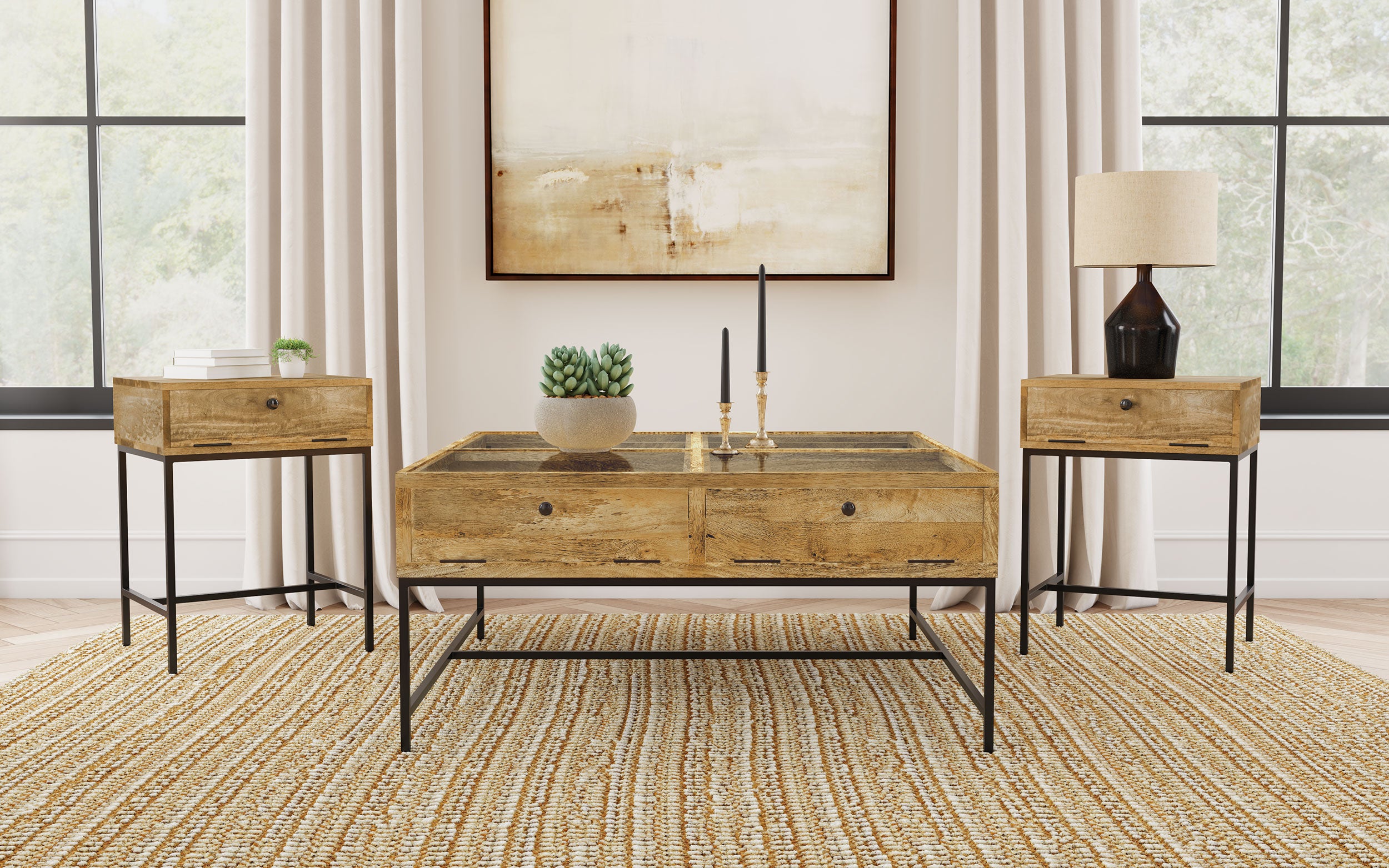Stephie Coffee Table Sets - Luxury Home Furniture (MI)