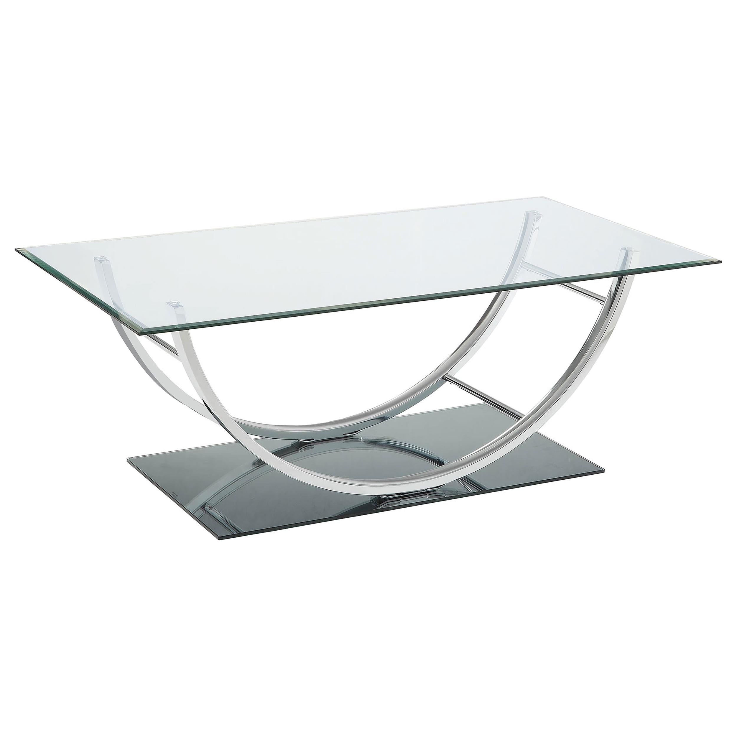 Danville U-shaped Coffee Table Chrome - Luxury Home Furniture (MI)