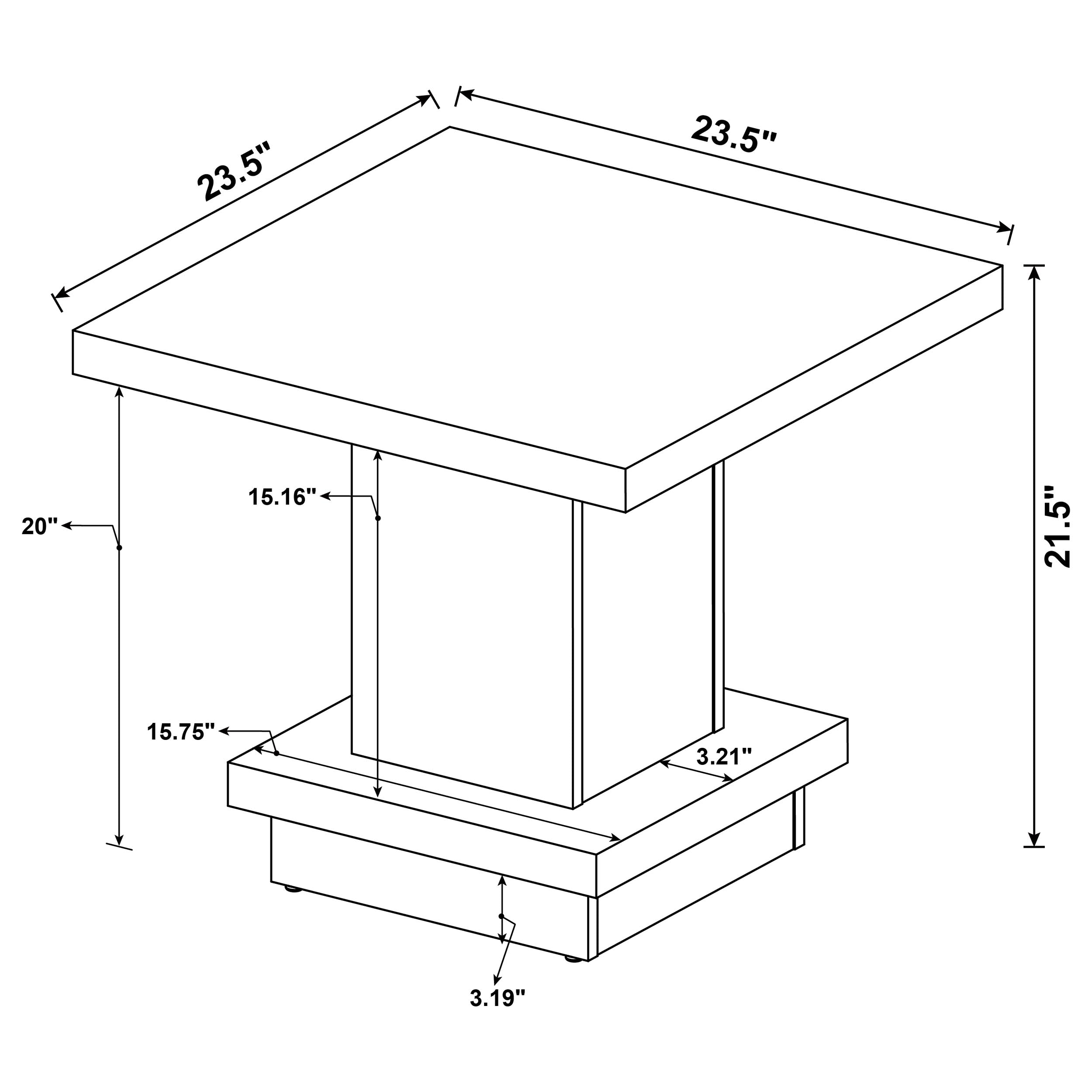 Reston Coffee Table Set - Luxury Home Furniture (MI)
