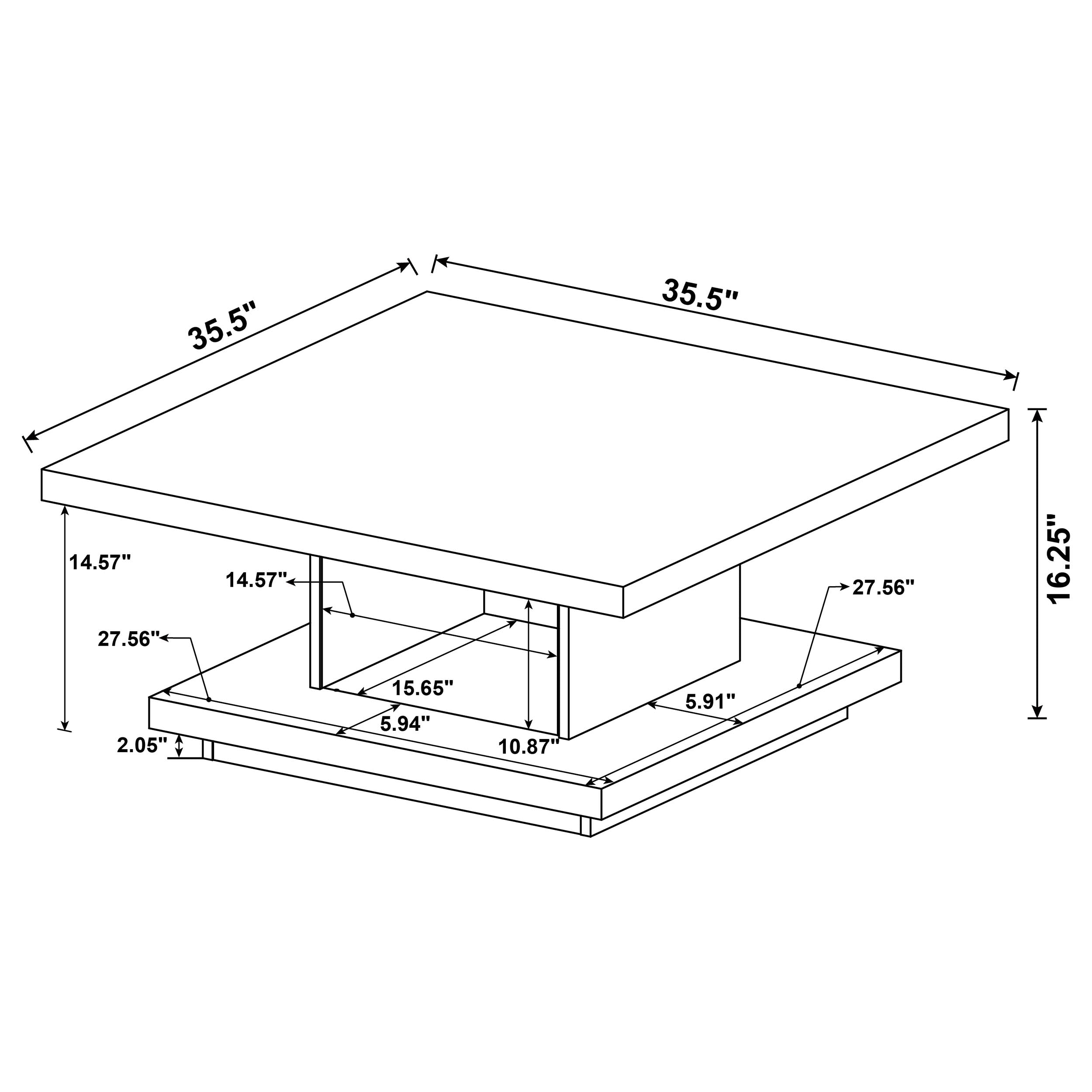 Reston Coffee Table Set - Luxury Home Furniture (MI)
