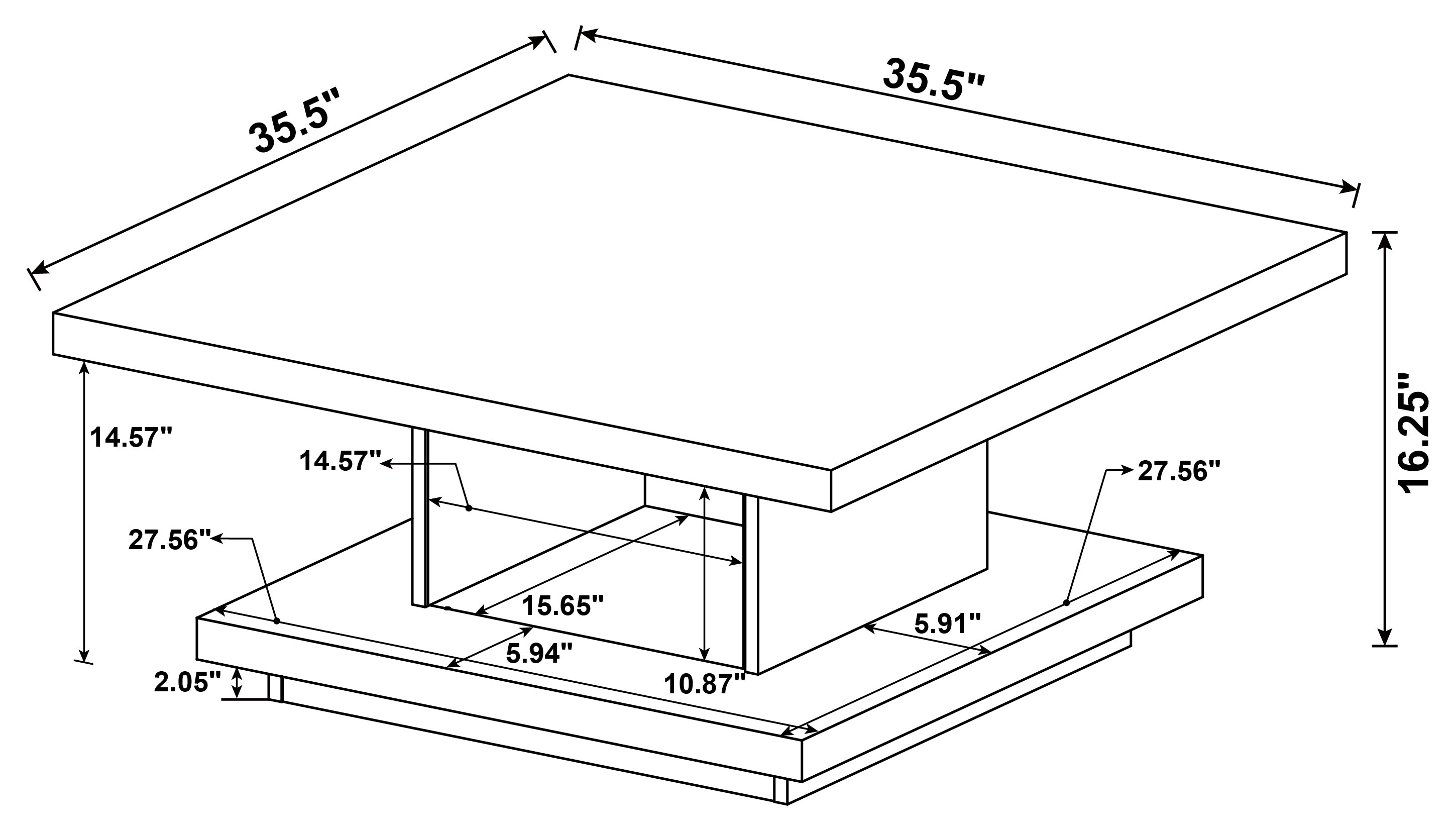 Reston Coffee Table - Luxury Home Furniture (MI)
