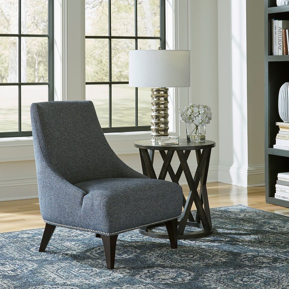 Liberty Furniture Kendall Upholstered Accent Chair in Blue - Luxury Home Furniture (MI)