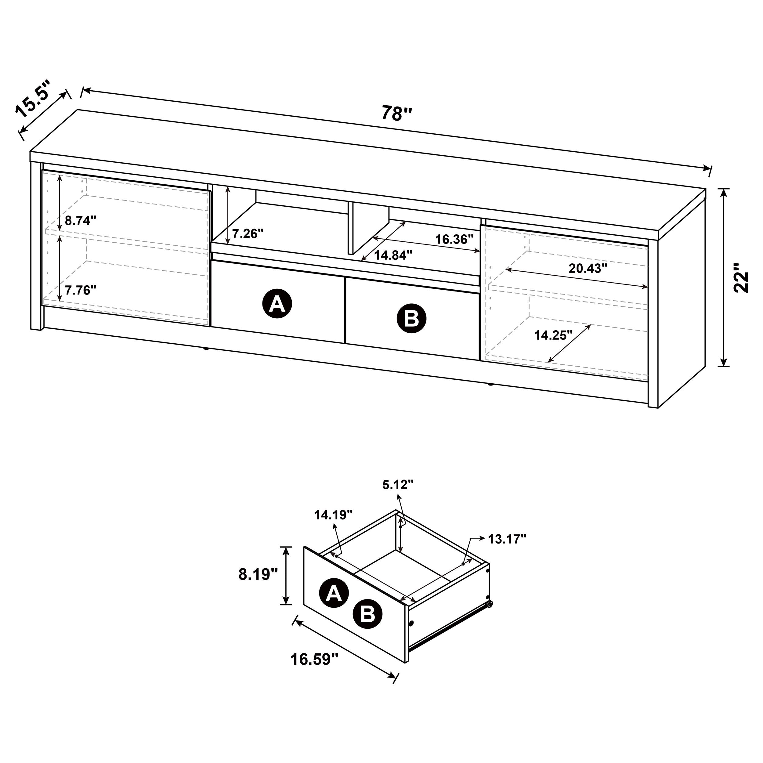 Winfield TV Stand - Luxury Home Furniture (MI)