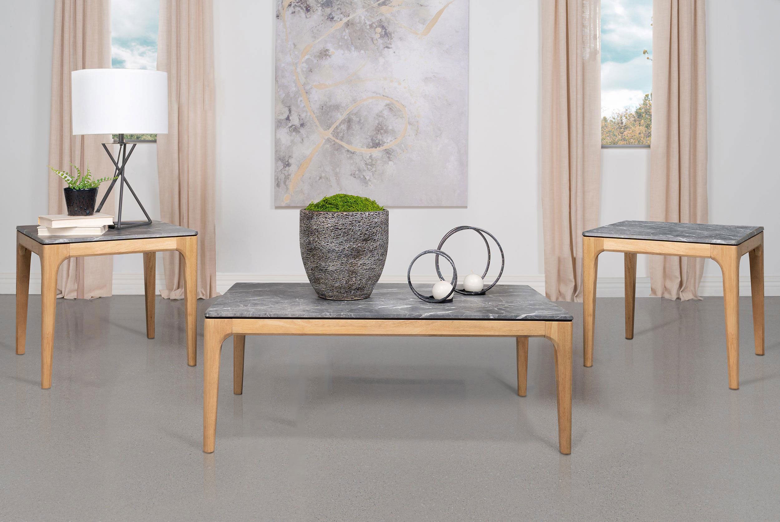 Polaris Coffee Table Sets - Luxury Home Furniture (MI)
