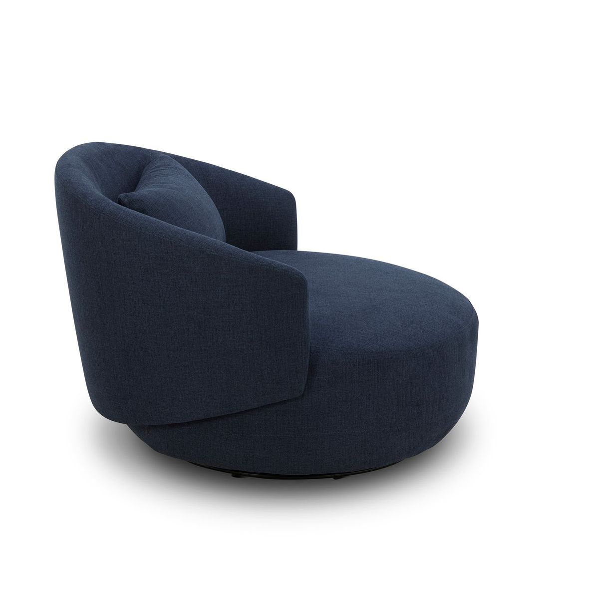 Liberty Furniture Haley Upholstered Swivel Cuddler Chair in Midnight - Luxury Home Furniture (MI)
