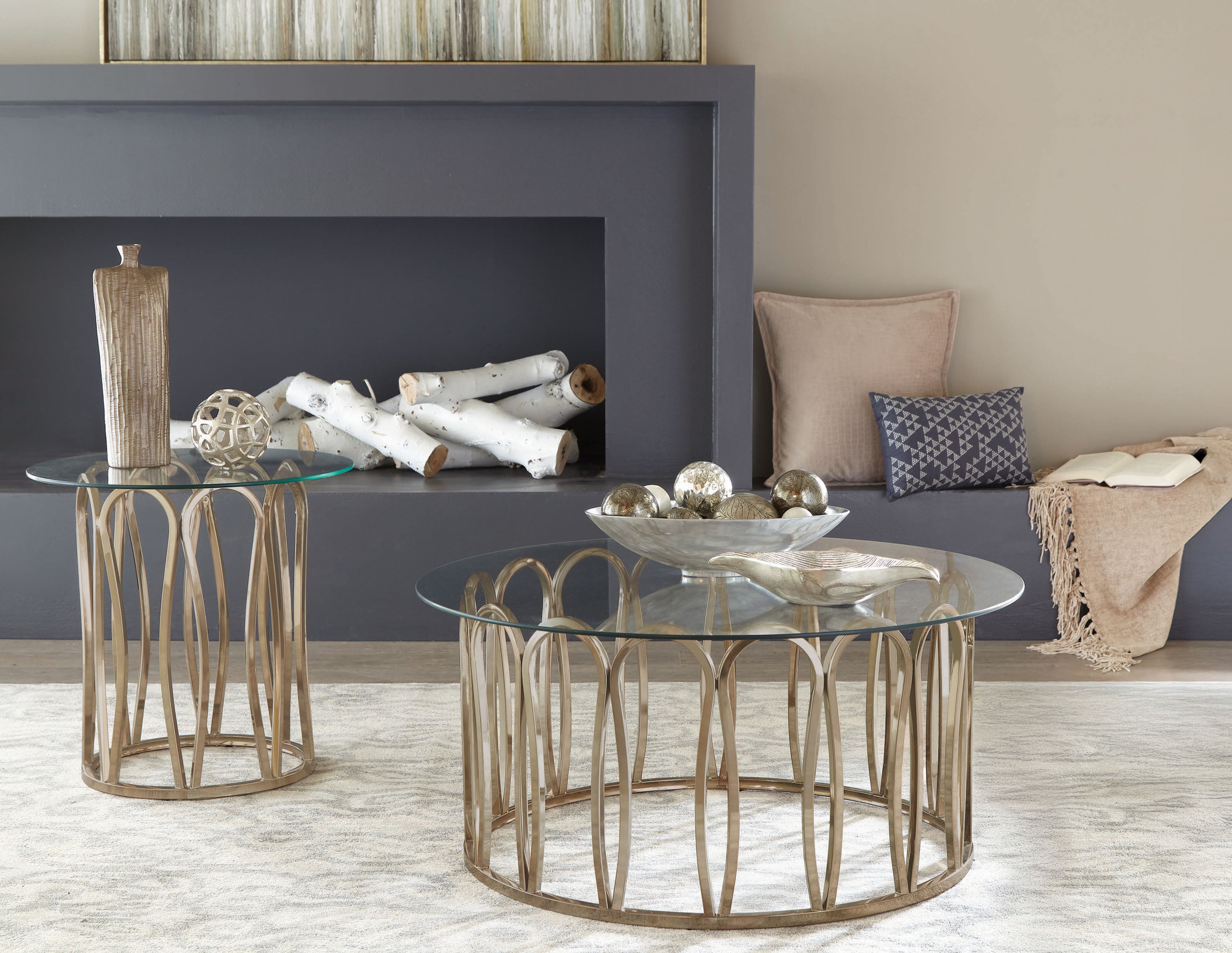 Monett Coffee Table Set - Luxury Home Furniture (MI)