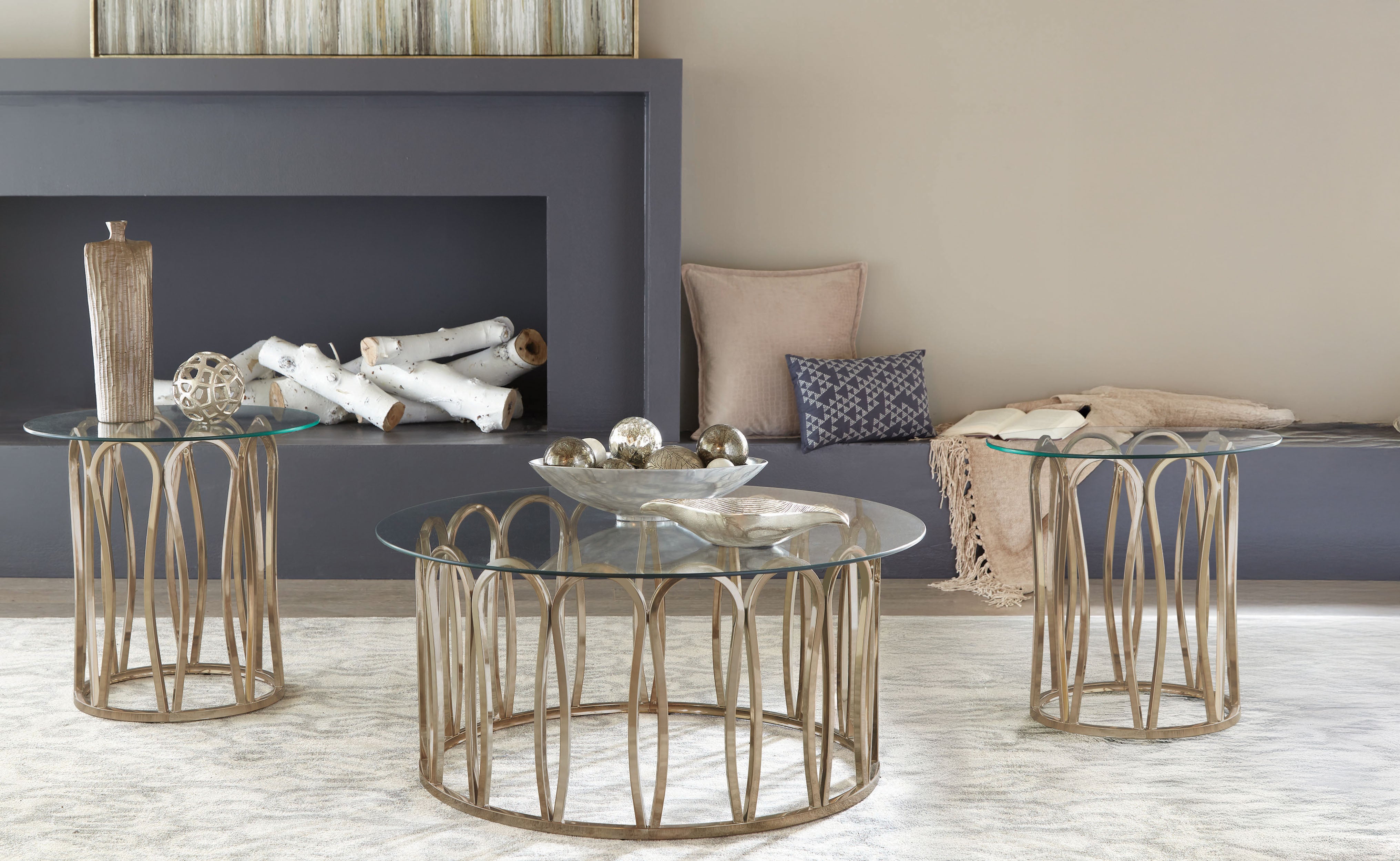 Monett Coffee Table Set - Luxury Home Furniture (MI)