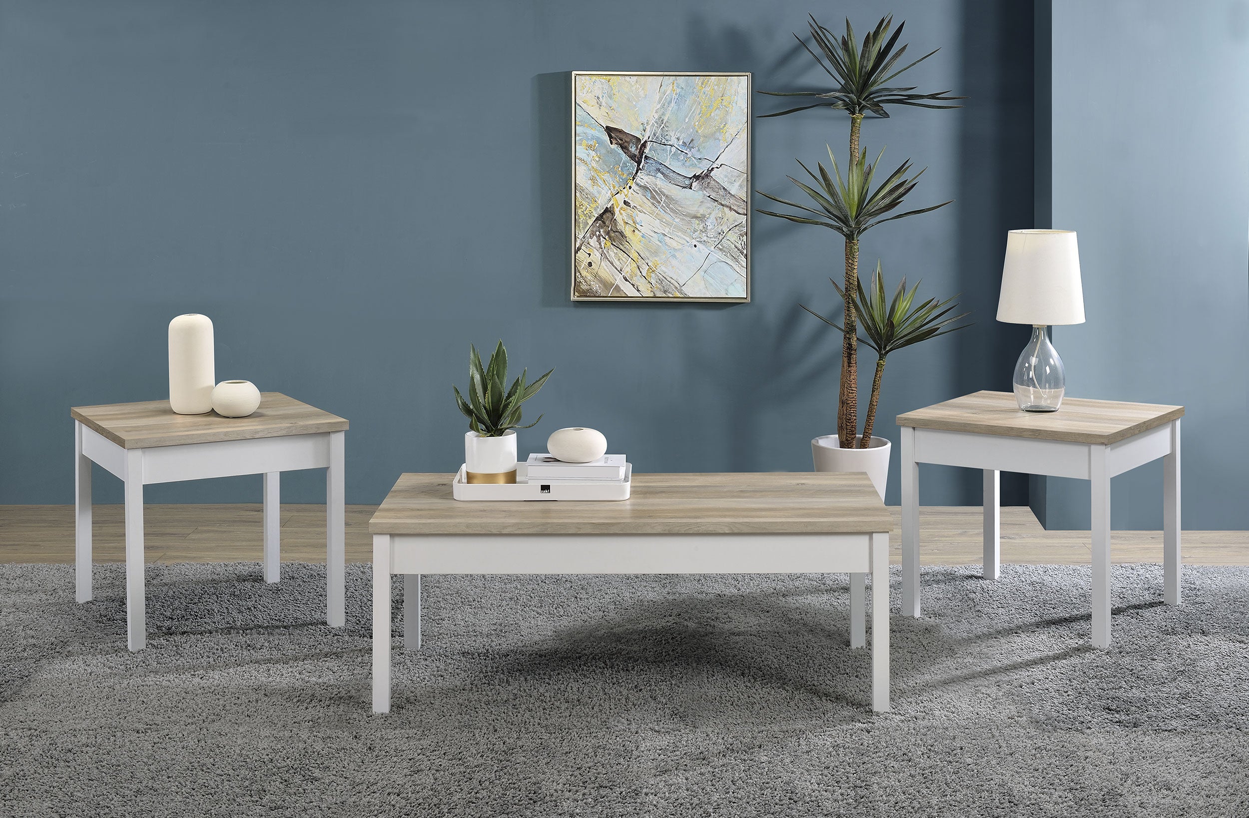 Stacie Coffee Table Set - Luxury Home Furniture (MI)