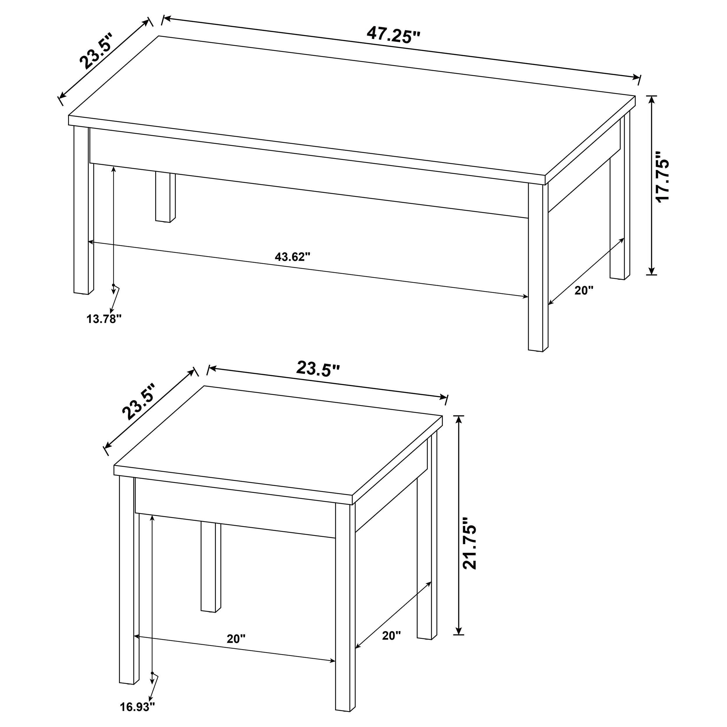 Stacie Coffee Table Set - Luxury Home Furniture (MI)