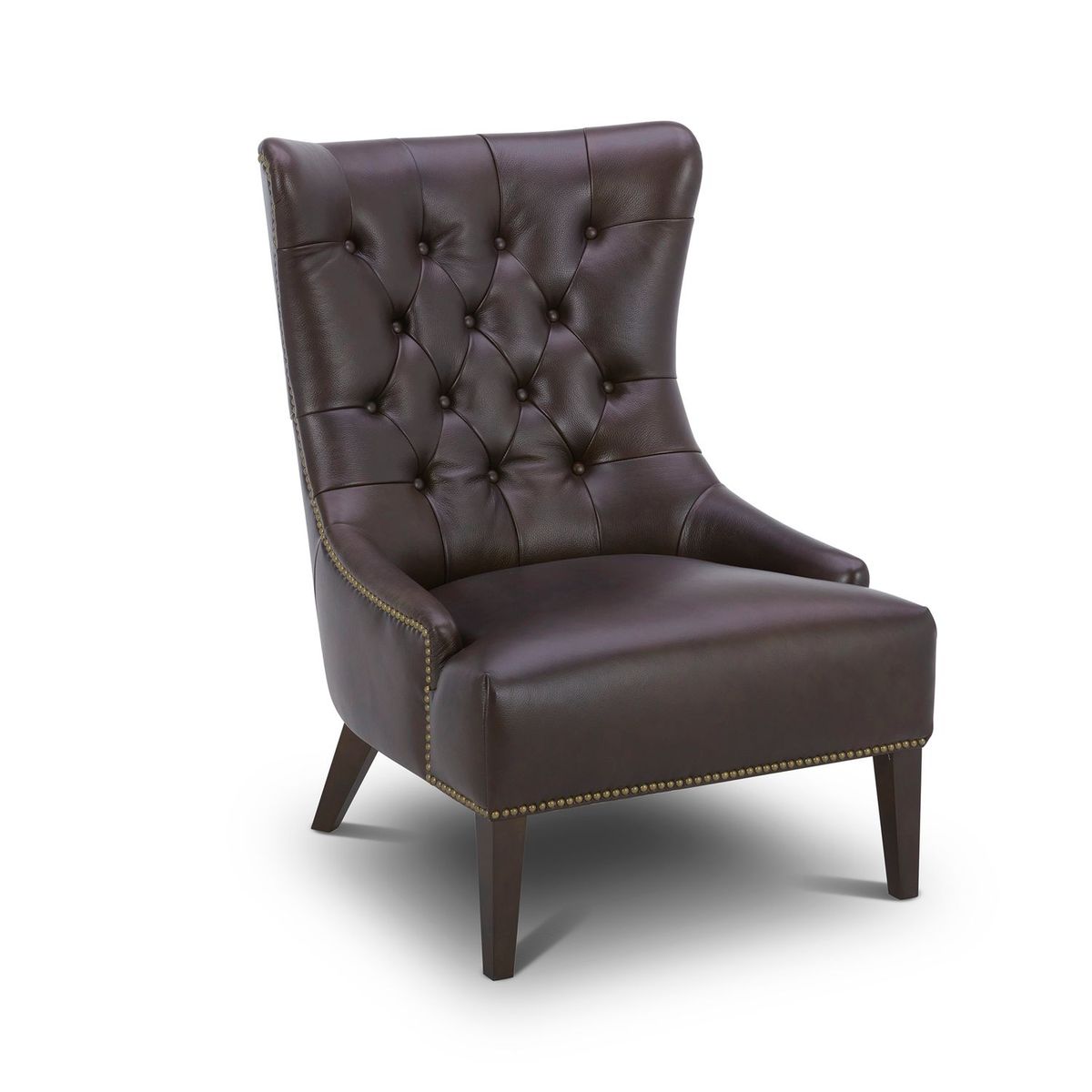 Liberty Furniture Garrison Leather Accent Chair in Brown image
