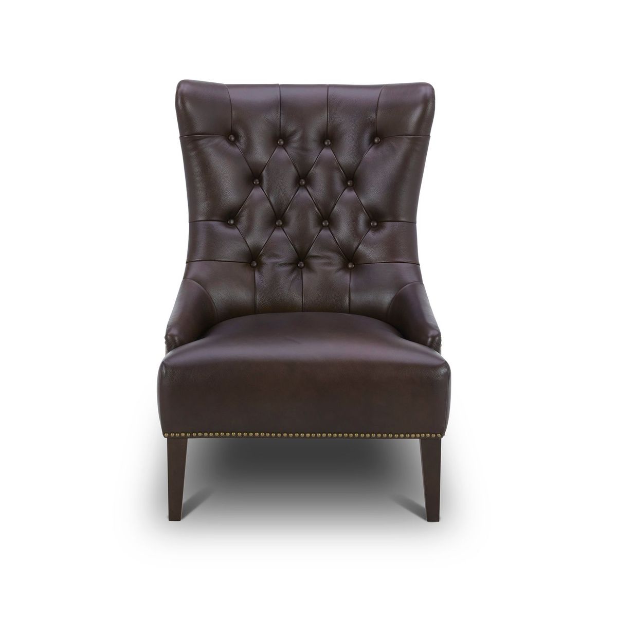 Liberty Furniture Garrison Leather Accent Chair in Brown - Luxury Home Furniture (MI)