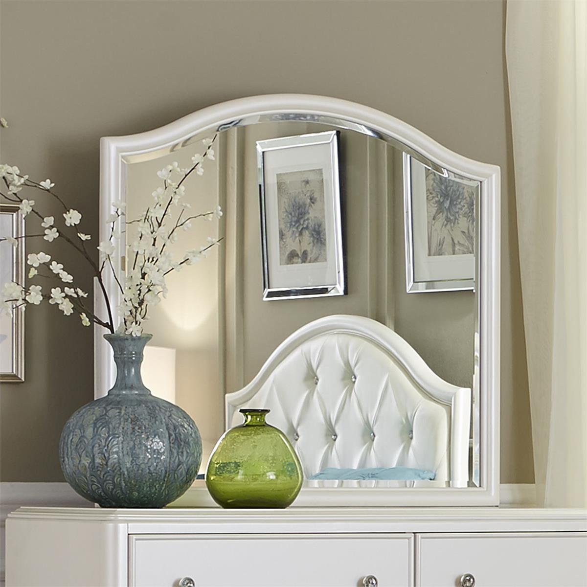 Liberty Furniture Stardust Mirror in Iridescent White - Luxury Home Furniture (MI)