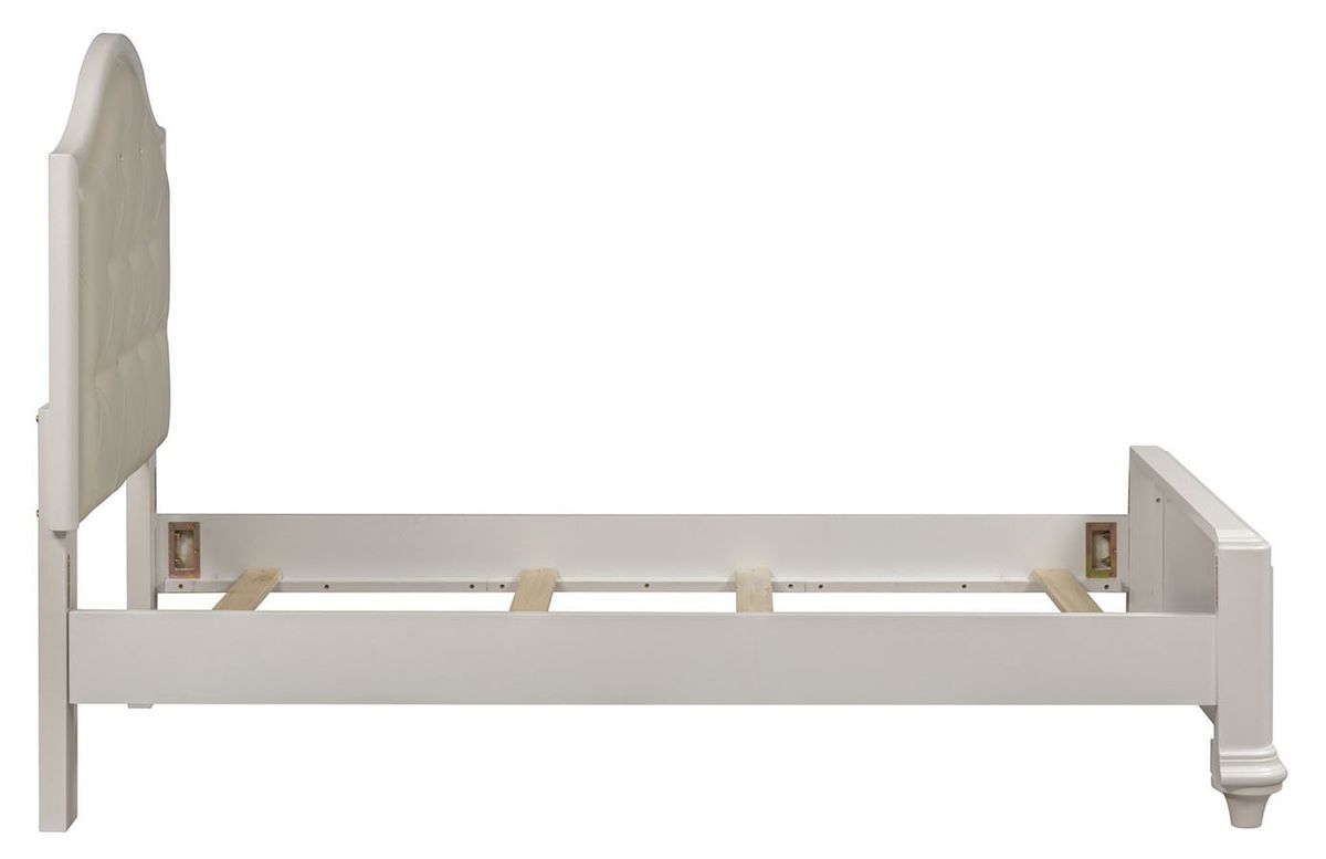 Liberty Furniture Stardust Twin Panel Bed in Iridescent White - Luxury Home Furniture (MI)