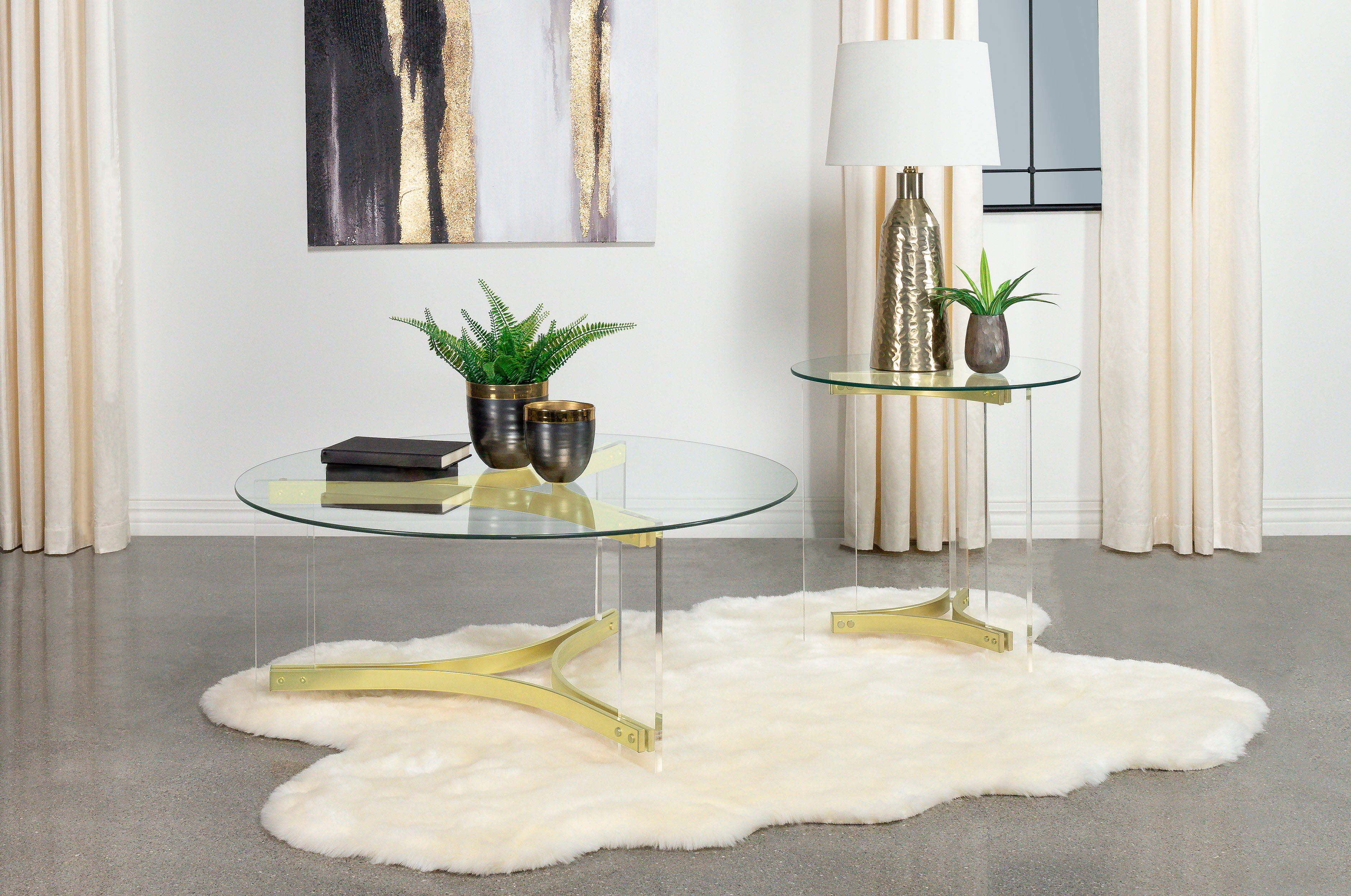 Janessa Coffee Table Sets - Luxury Home Furniture (MI)