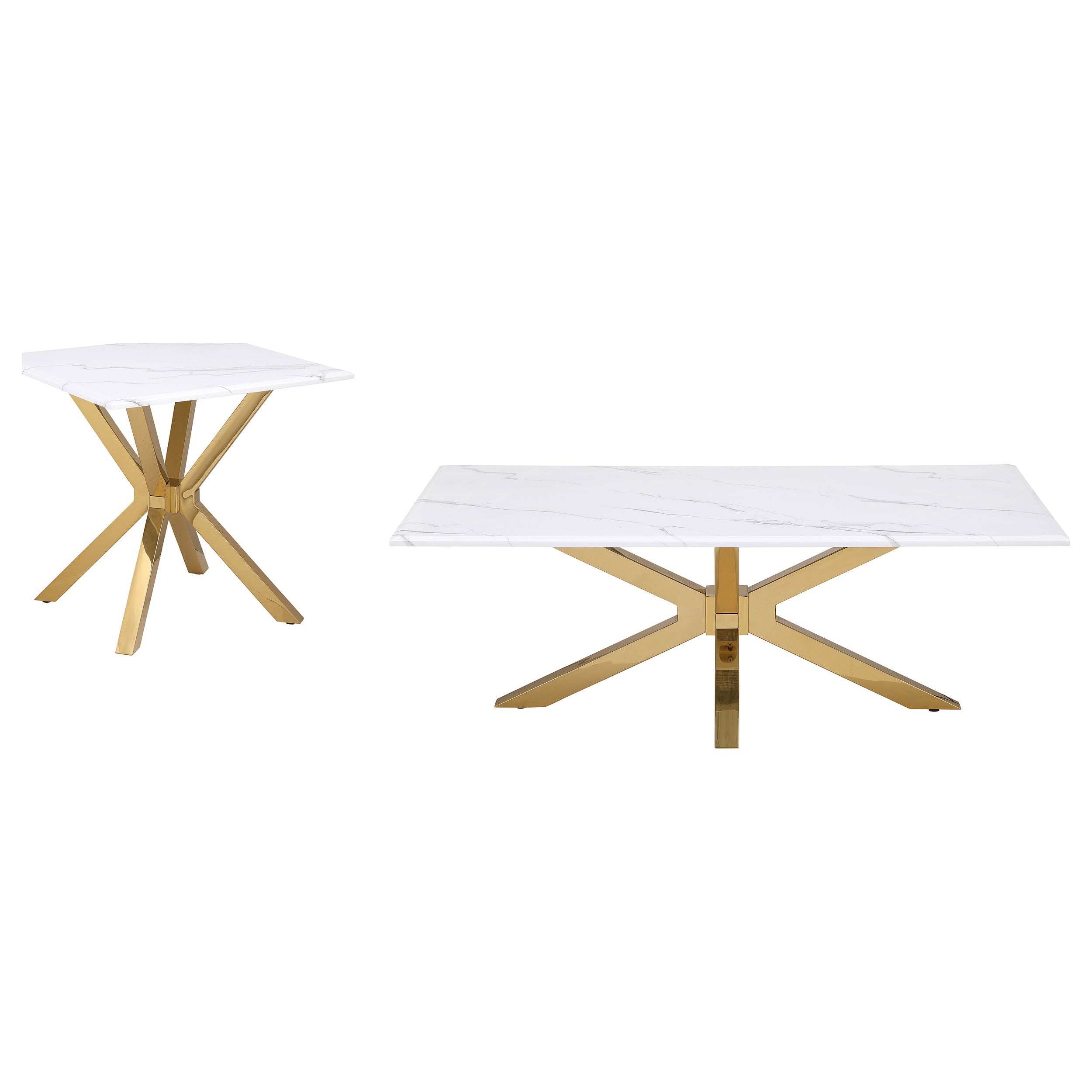 Visalia Coffee Table Sets - Luxury Home Furniture (MI)