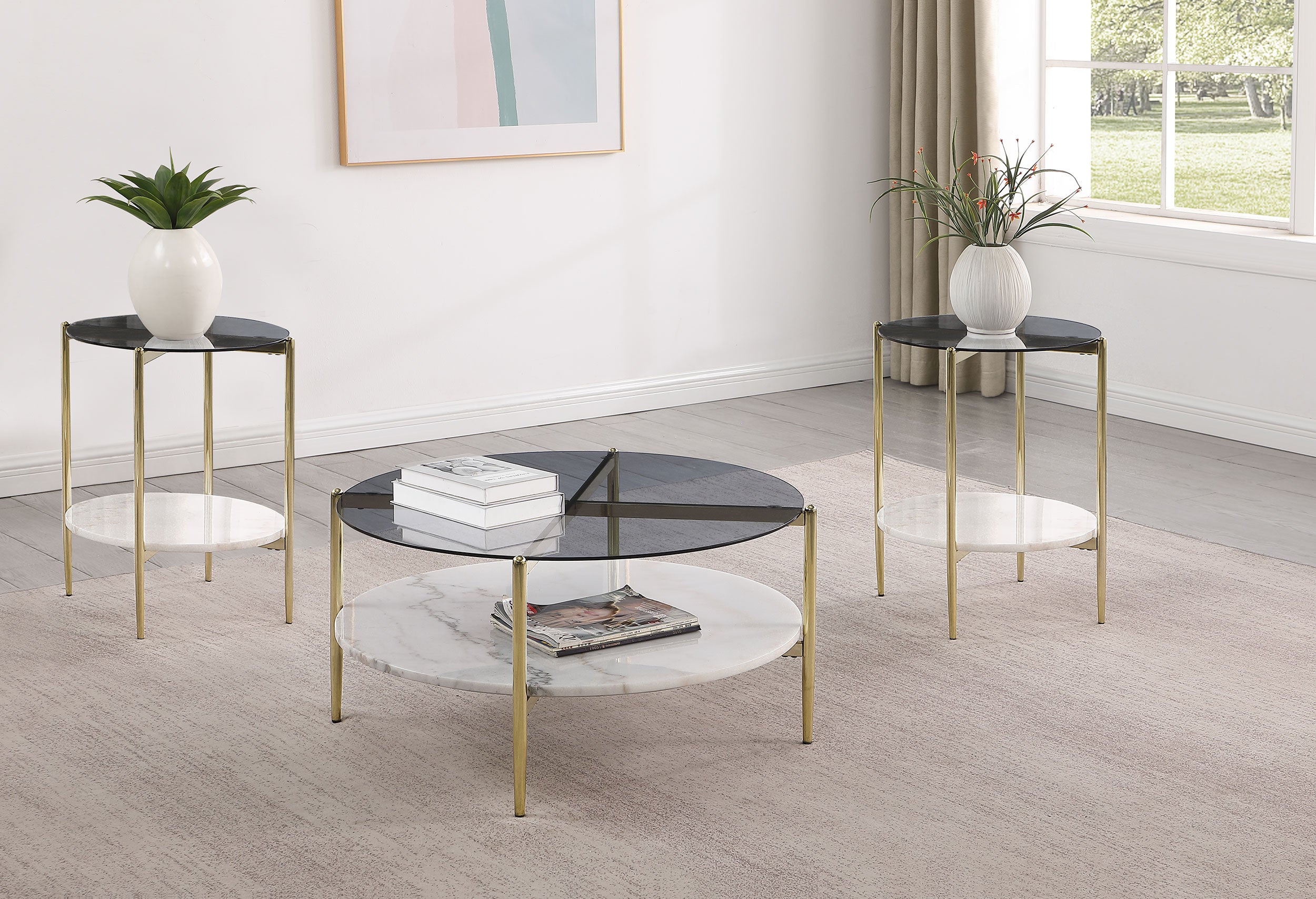 Jonelle Coffee Table Set - Luxury Home Furniture (MI)