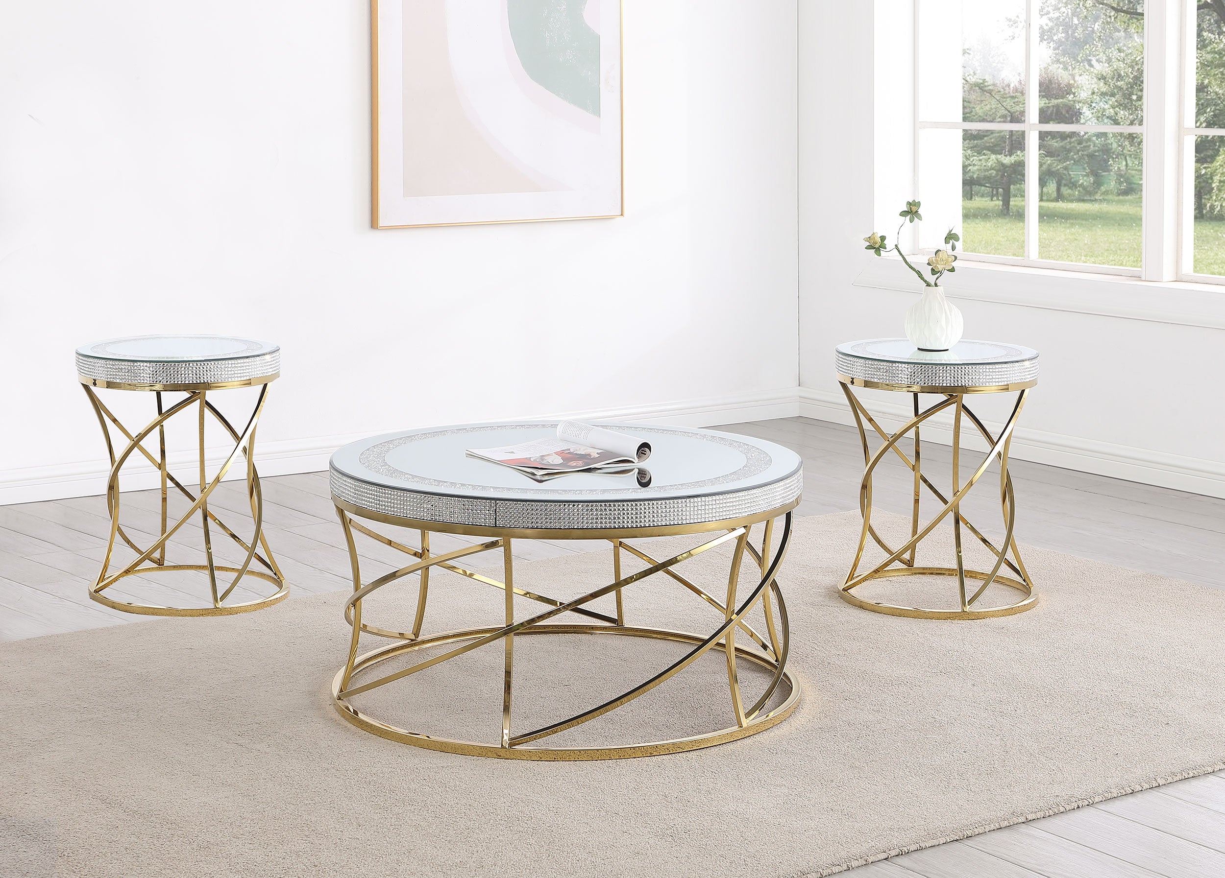 Elise Coffee Table Sets - Luxury Home Furniture (MI)