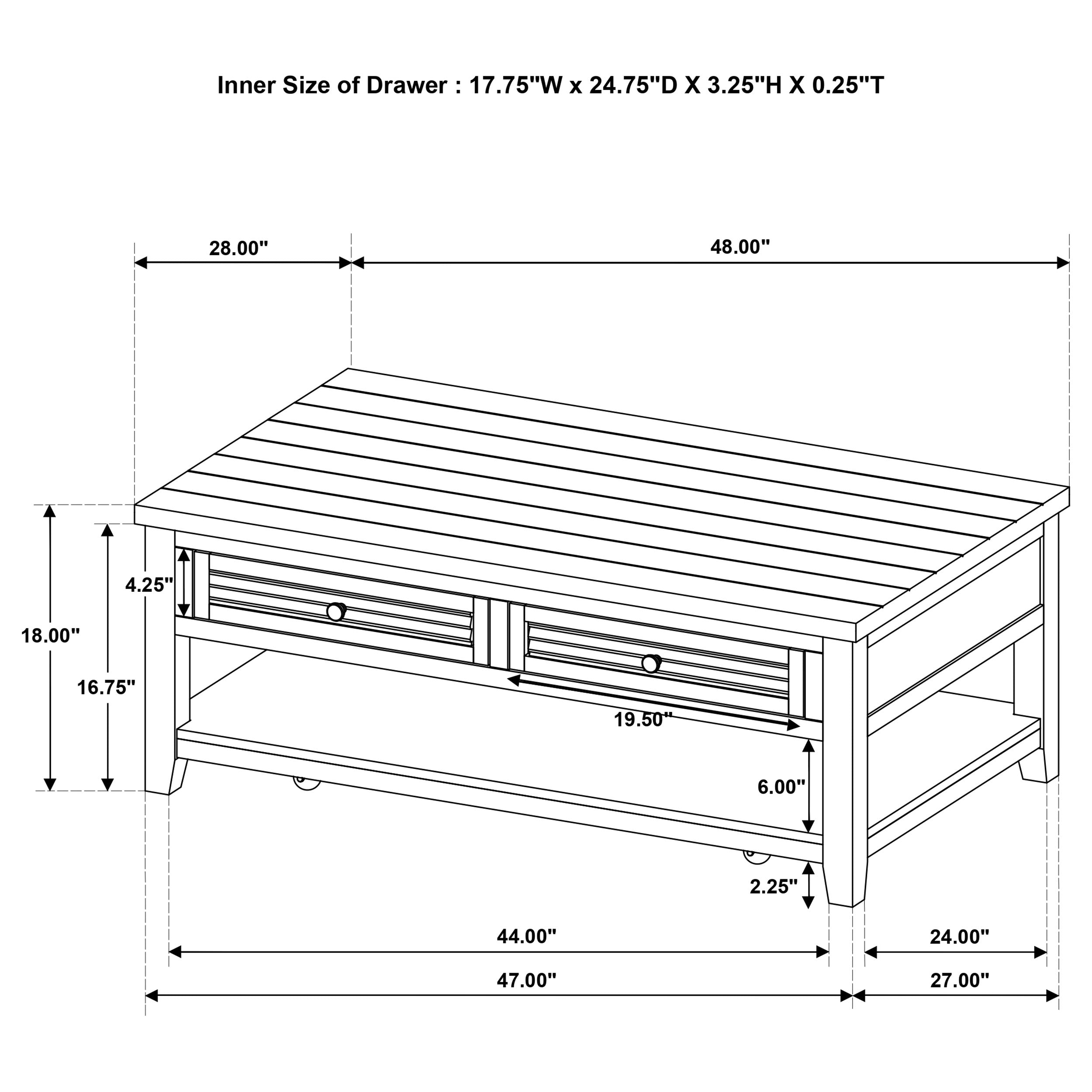 Concord Coffee Table Set - Luxury Home Furniture (MI)