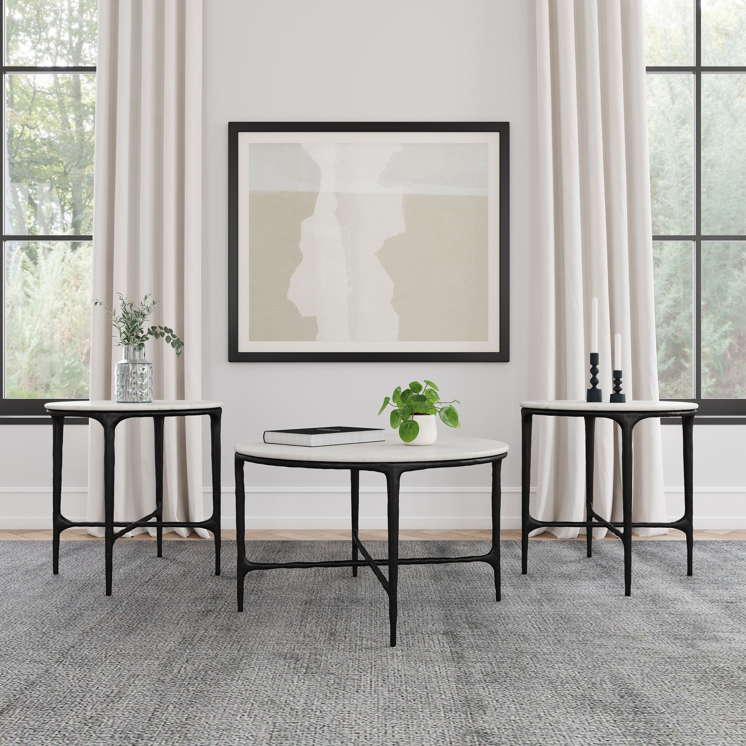 Hermas Table Sets - Luxury Home Furniture (MI)