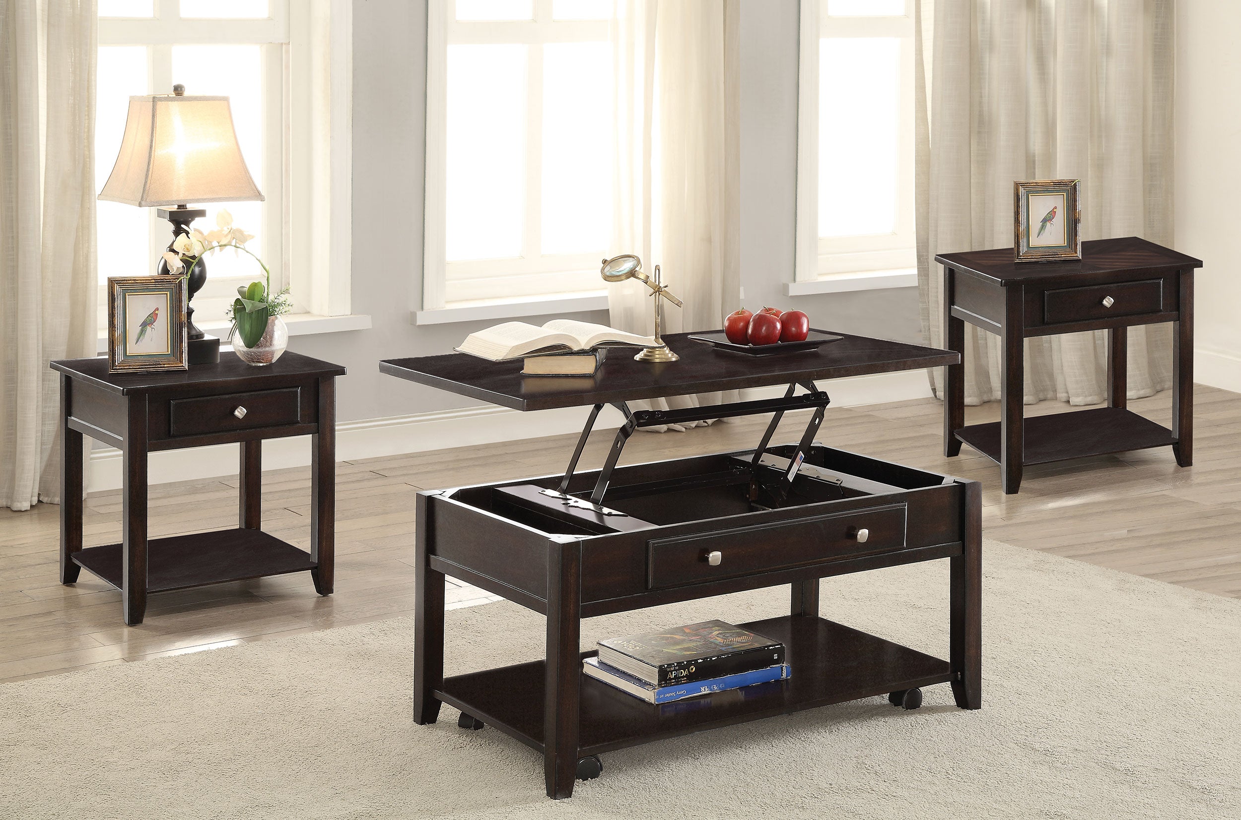 Bradford Coffee Table Sets - Luxury Home Furniture (MI)