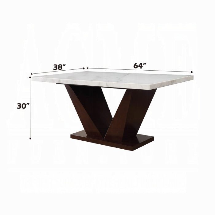 Forbes Dining Table With Marble Top - Luxury Home Furniture (MI)
