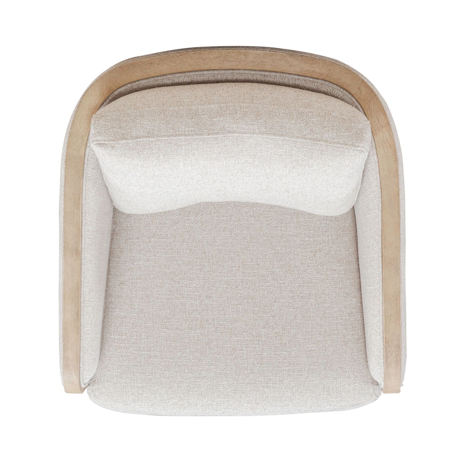 Nora Uph Swivel Accent Chair - Light Brown