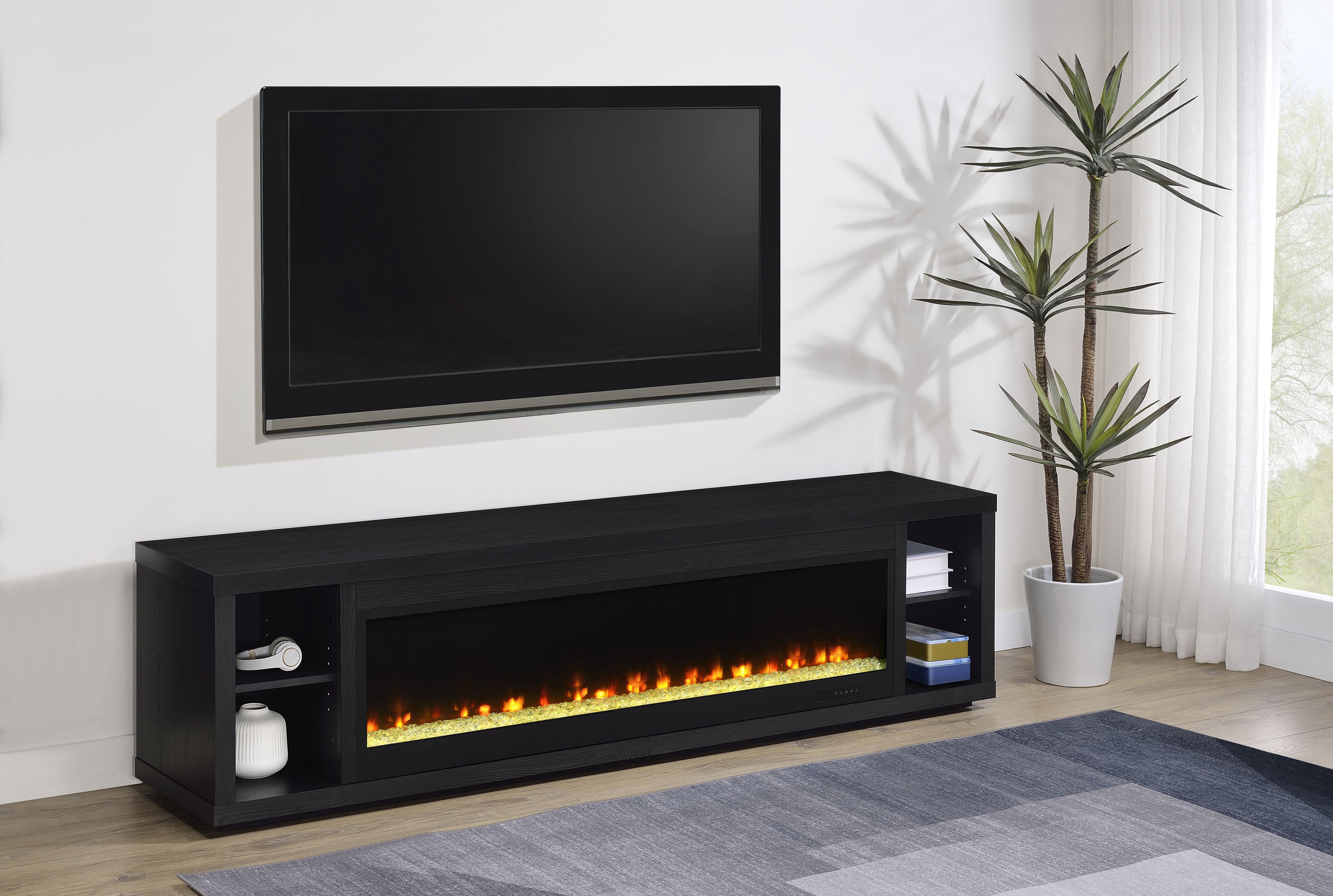Deiter TV Stand Fireplace Console - Luxury Home Furniture (MI)