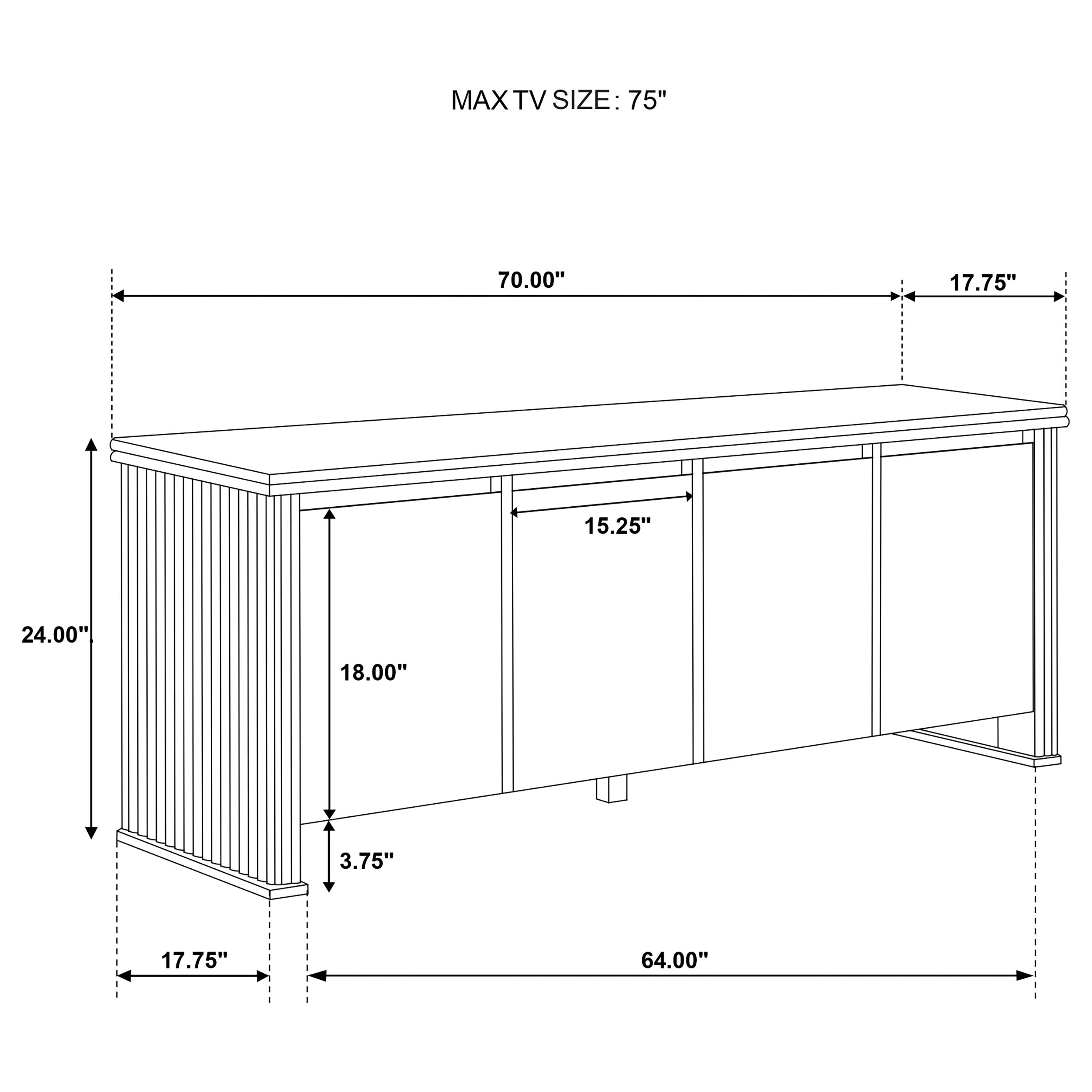 Adina TV Stand - Luxury Home Furniture (MI)